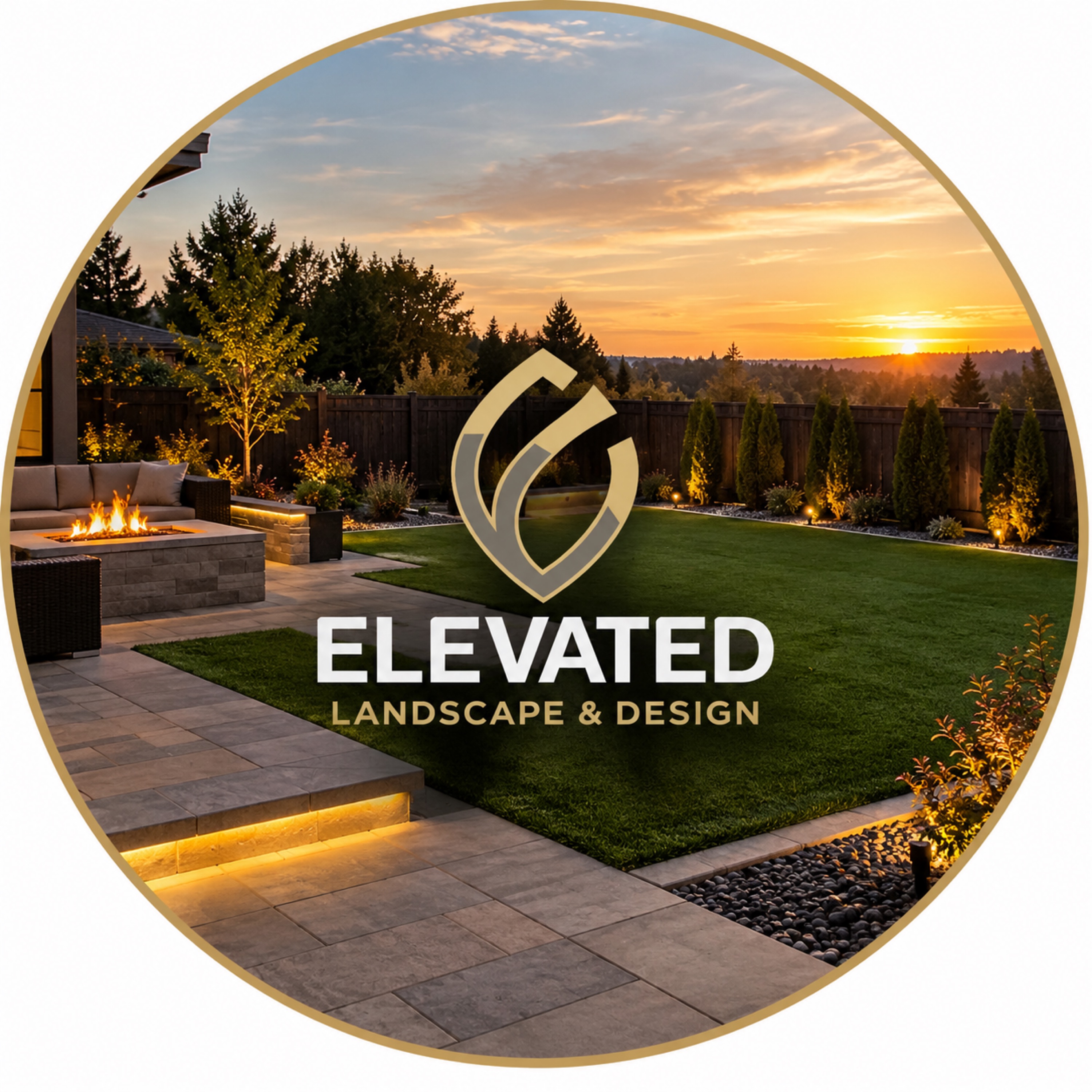 Elevated Landscape & Design Logo