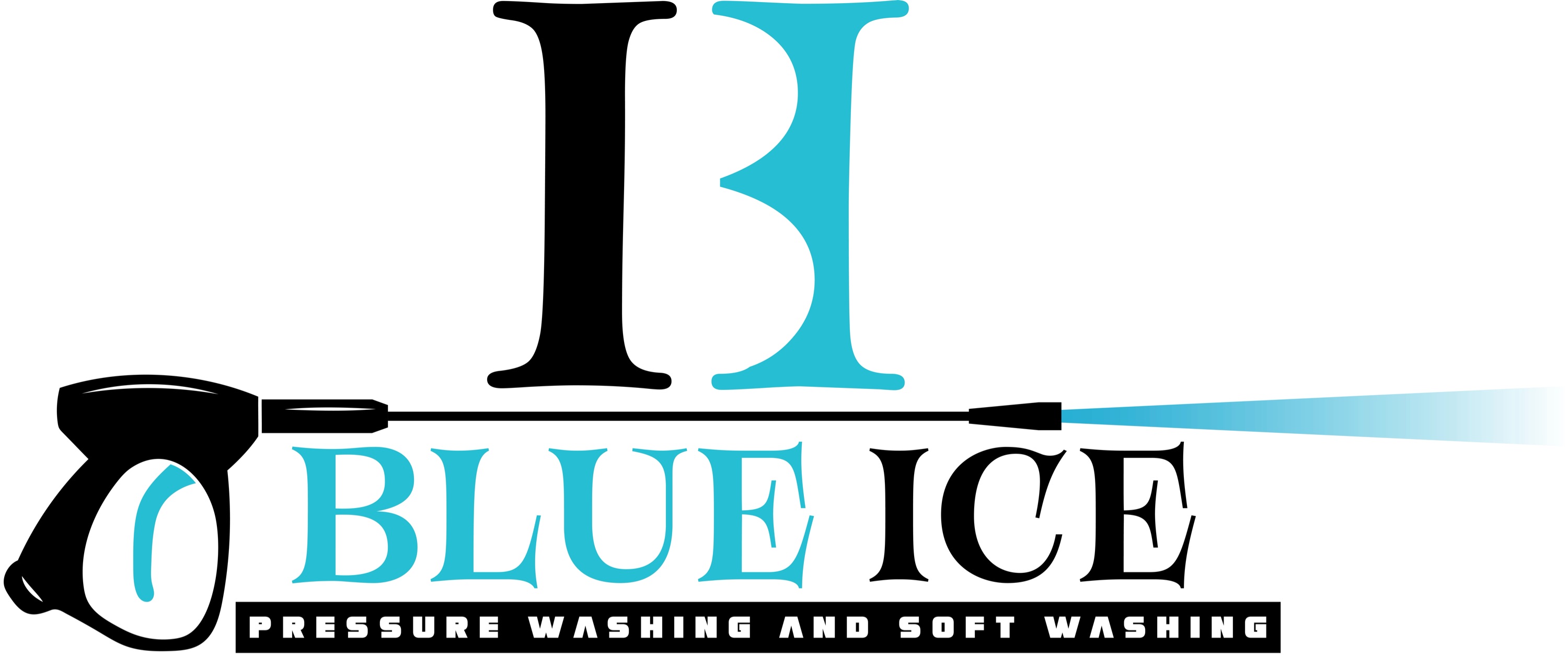Blue Ice Pressure Washing Logo