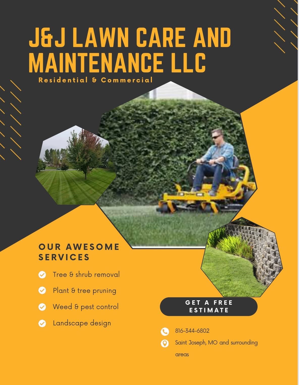 J&J LawnCare and Maintenance LLC Logo