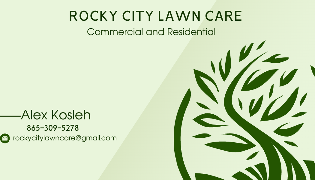 Rocky City Lawn care Logo