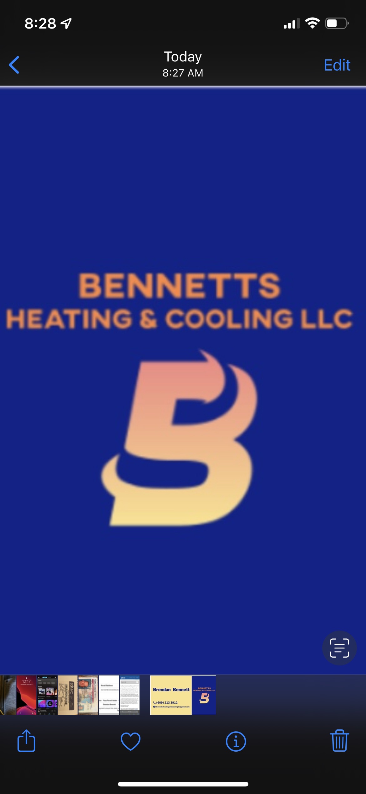 Bennett Heating and Cooling Logo