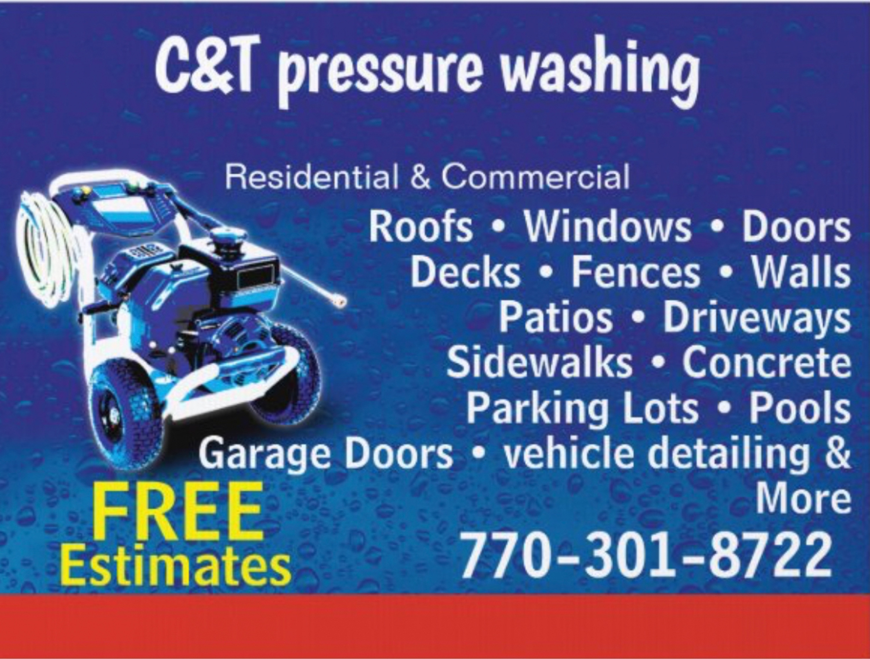 C&T Pressure Washing Logo