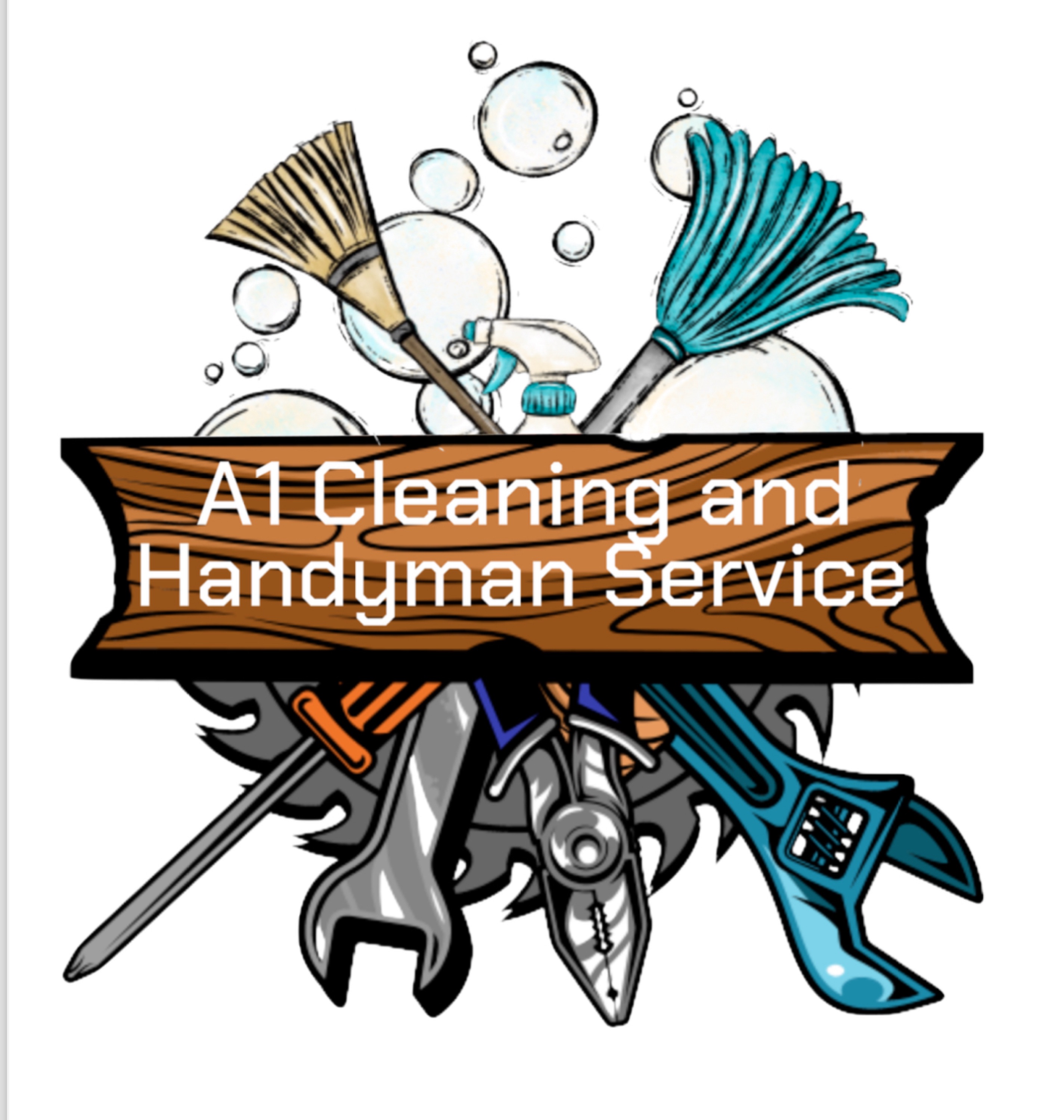 A1 cleaning and handyman service Logo