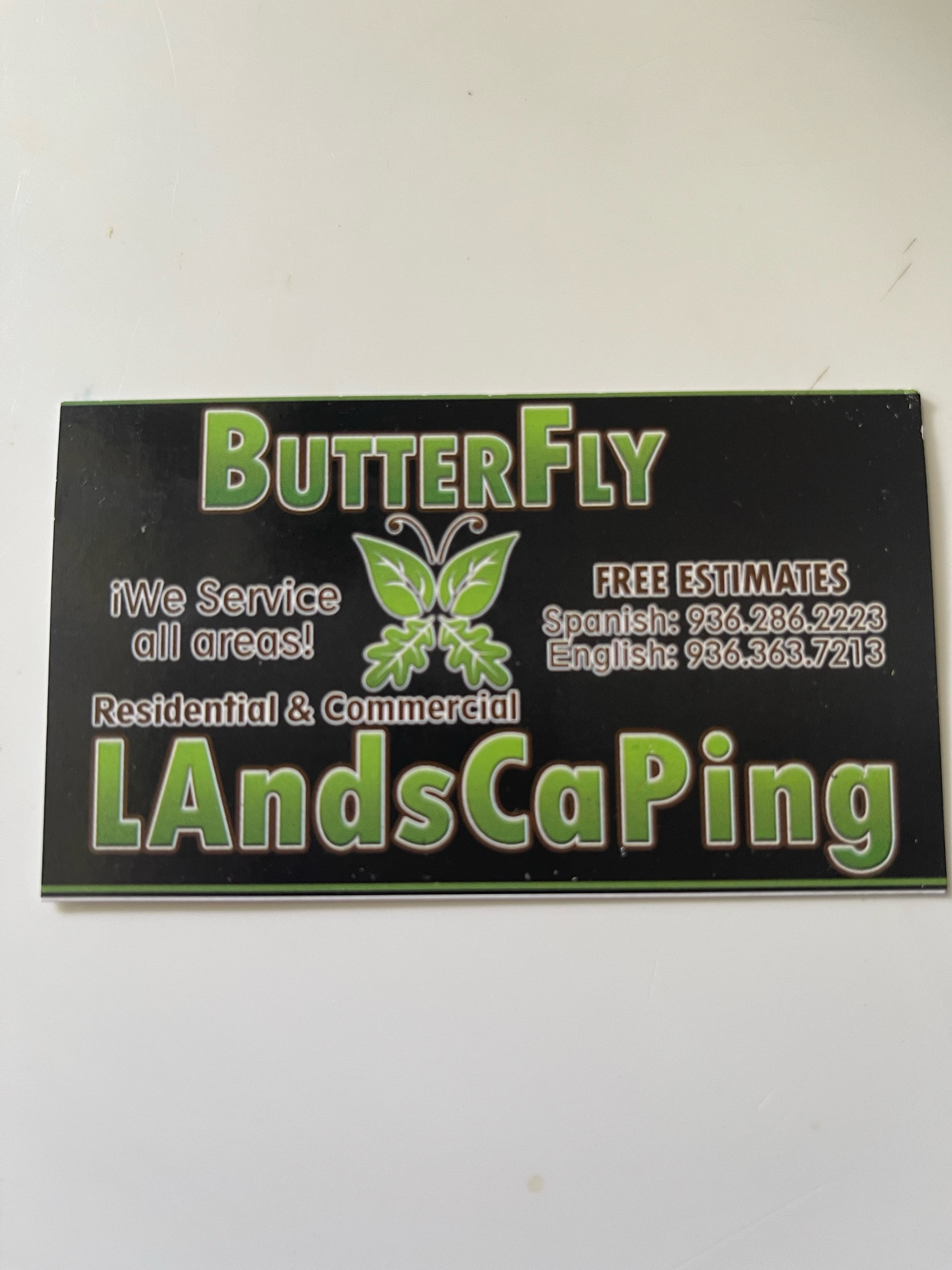Butterfly Landscaping Logo
