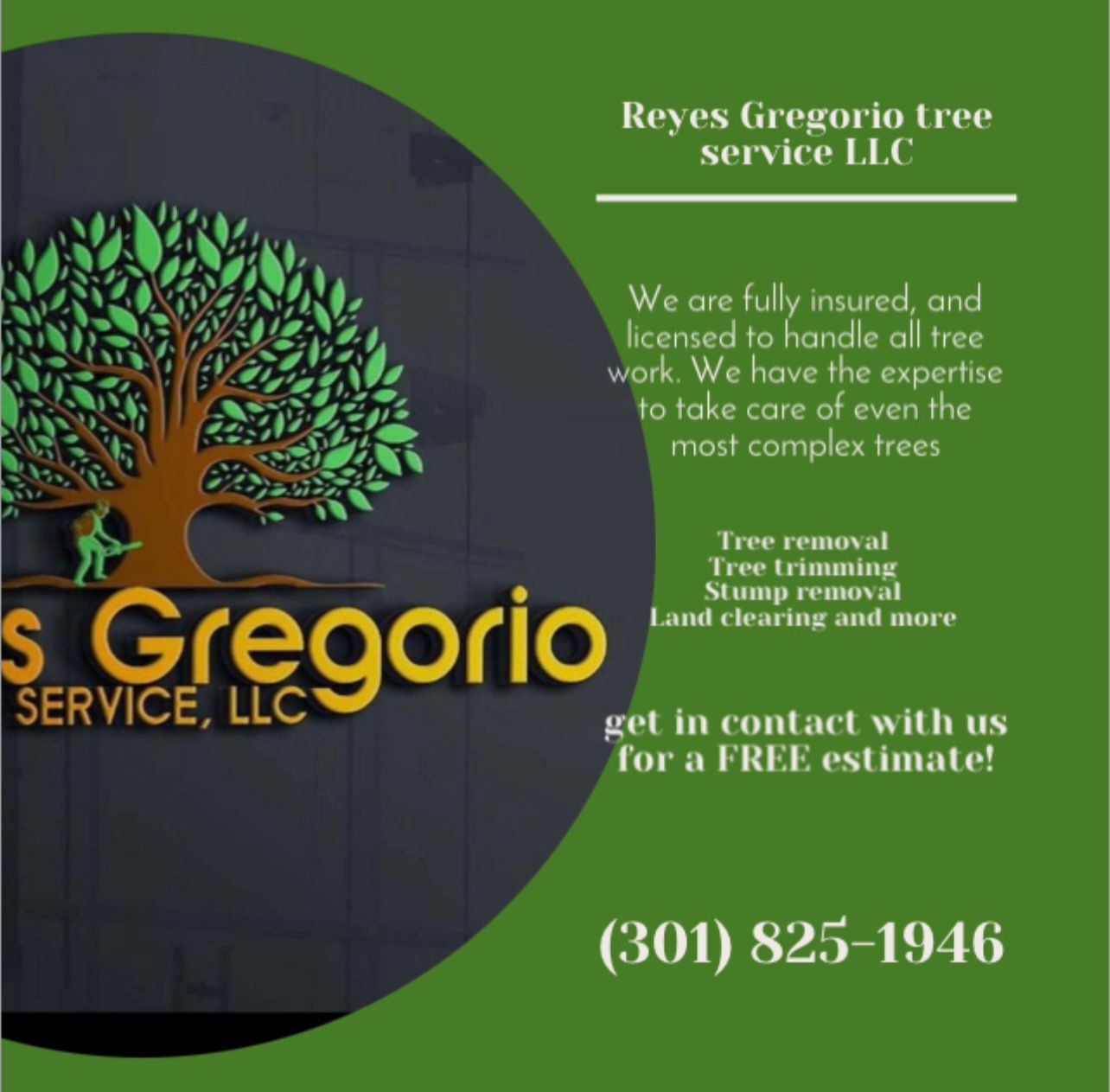 Reyes Gregorio Tree Service Logo