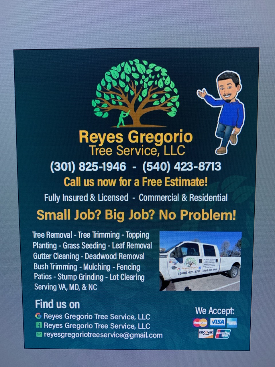 Reyes Gregorio Tree Service Logo
