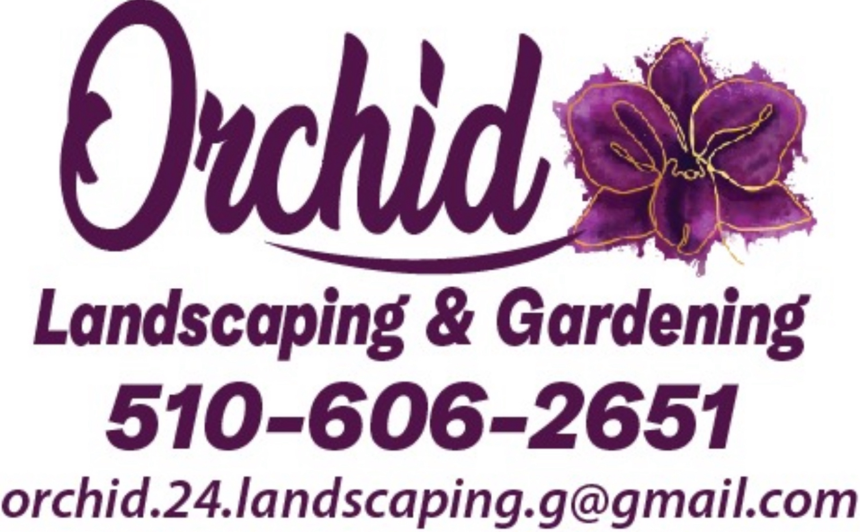 Orchid Landscaping & Gardening Logo