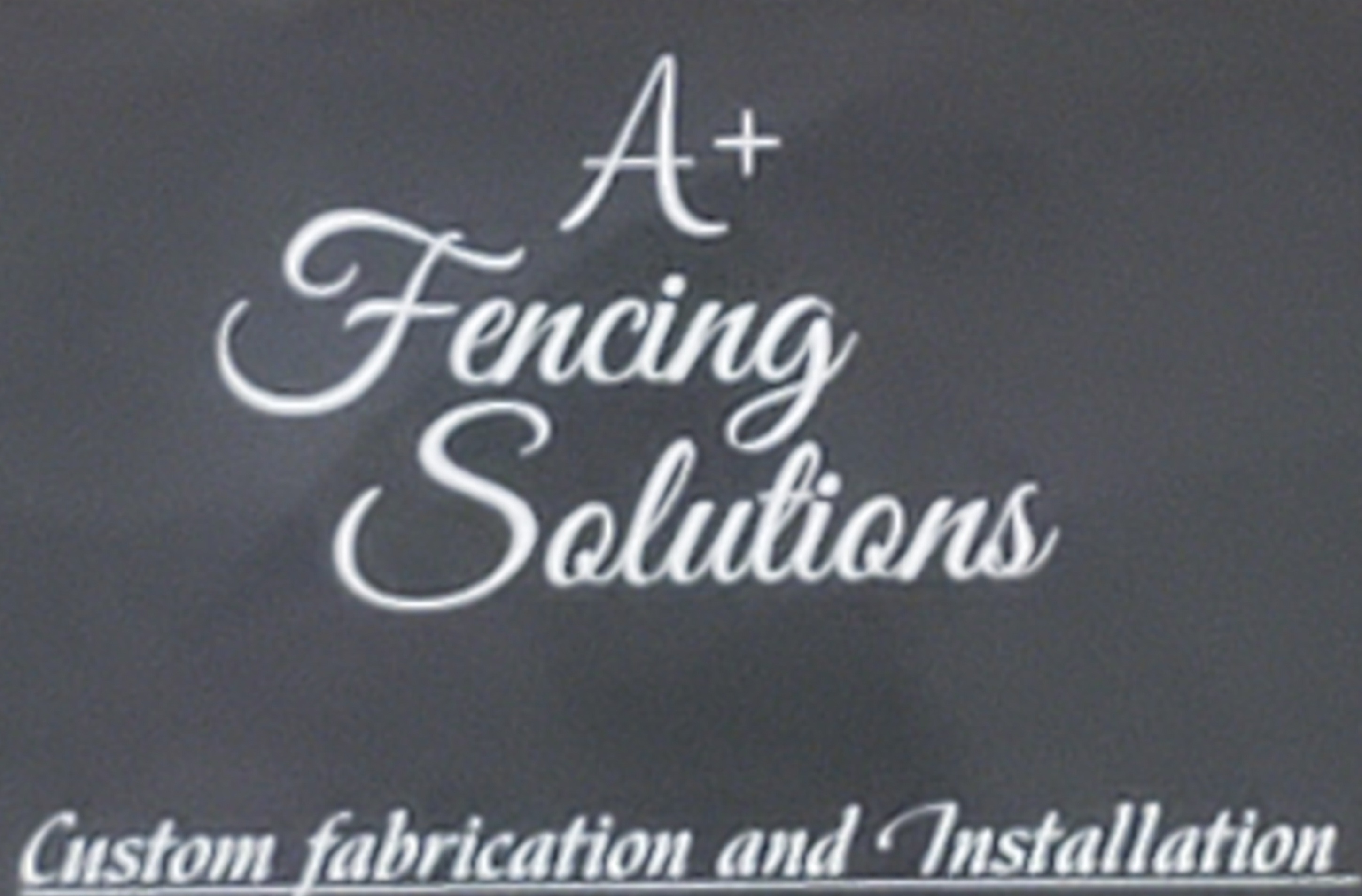 A+ Fencing Solutions Logo