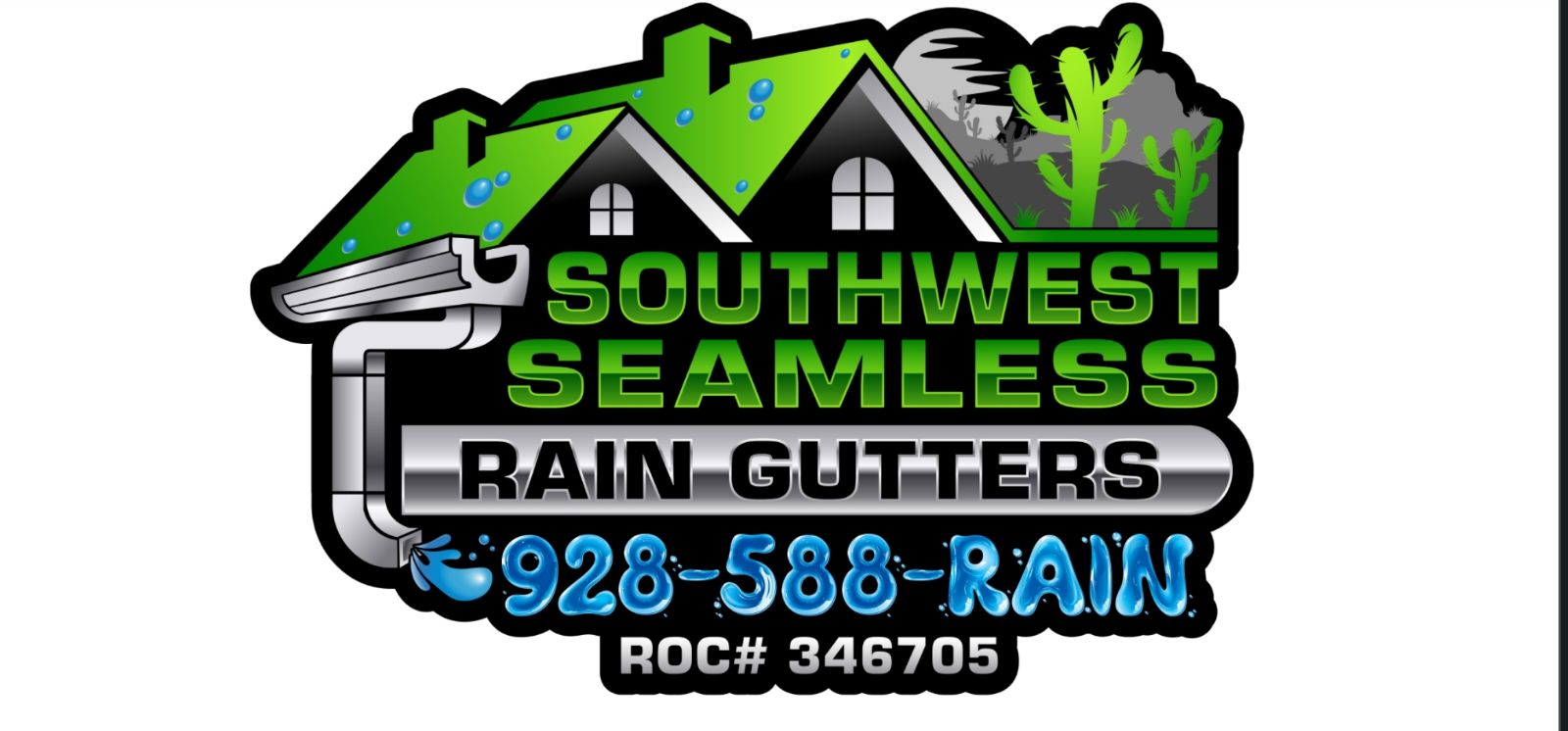 Southwest Seamless Rain Gutters Logo