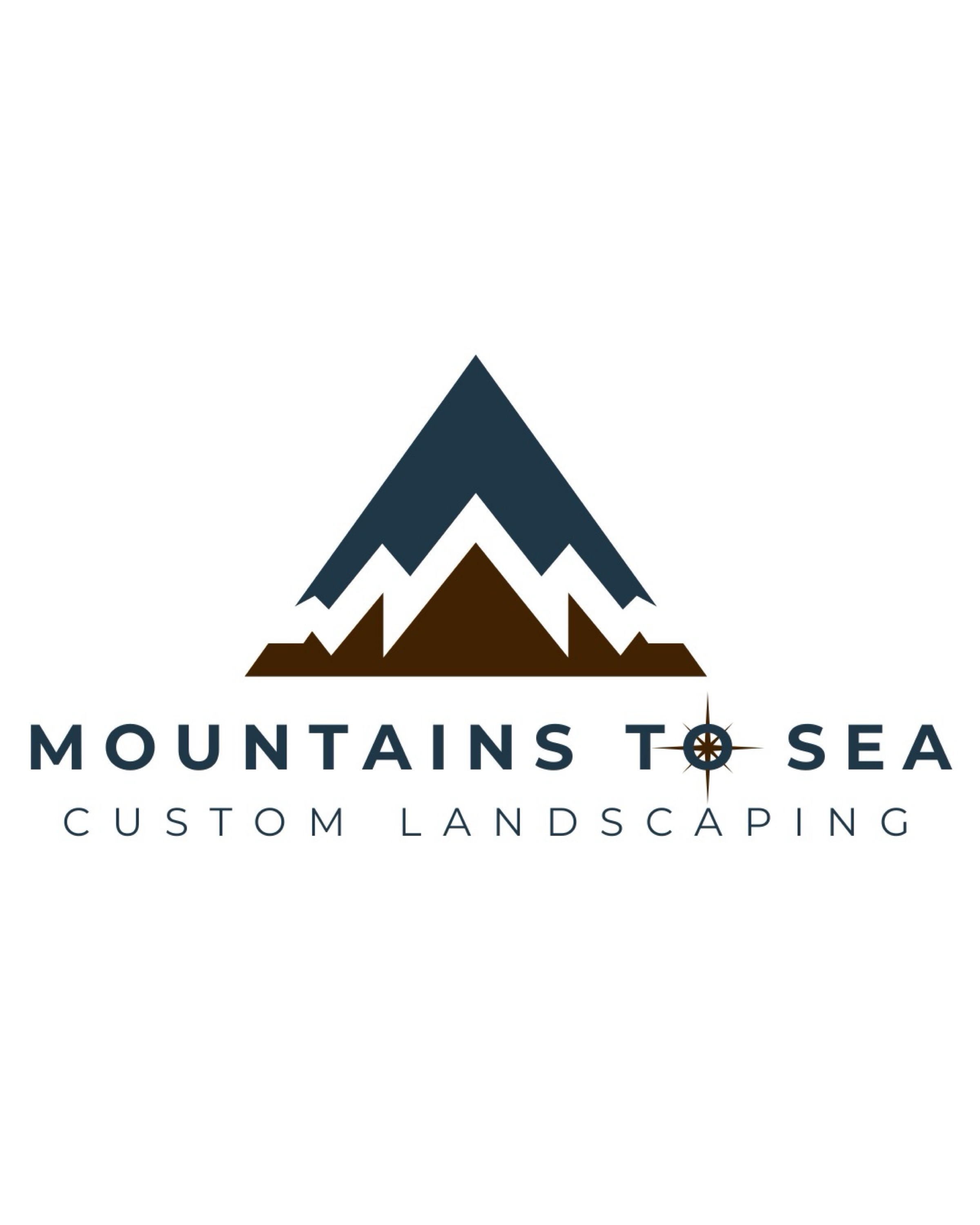 Mountains to Sea Custom Landscaping Logo