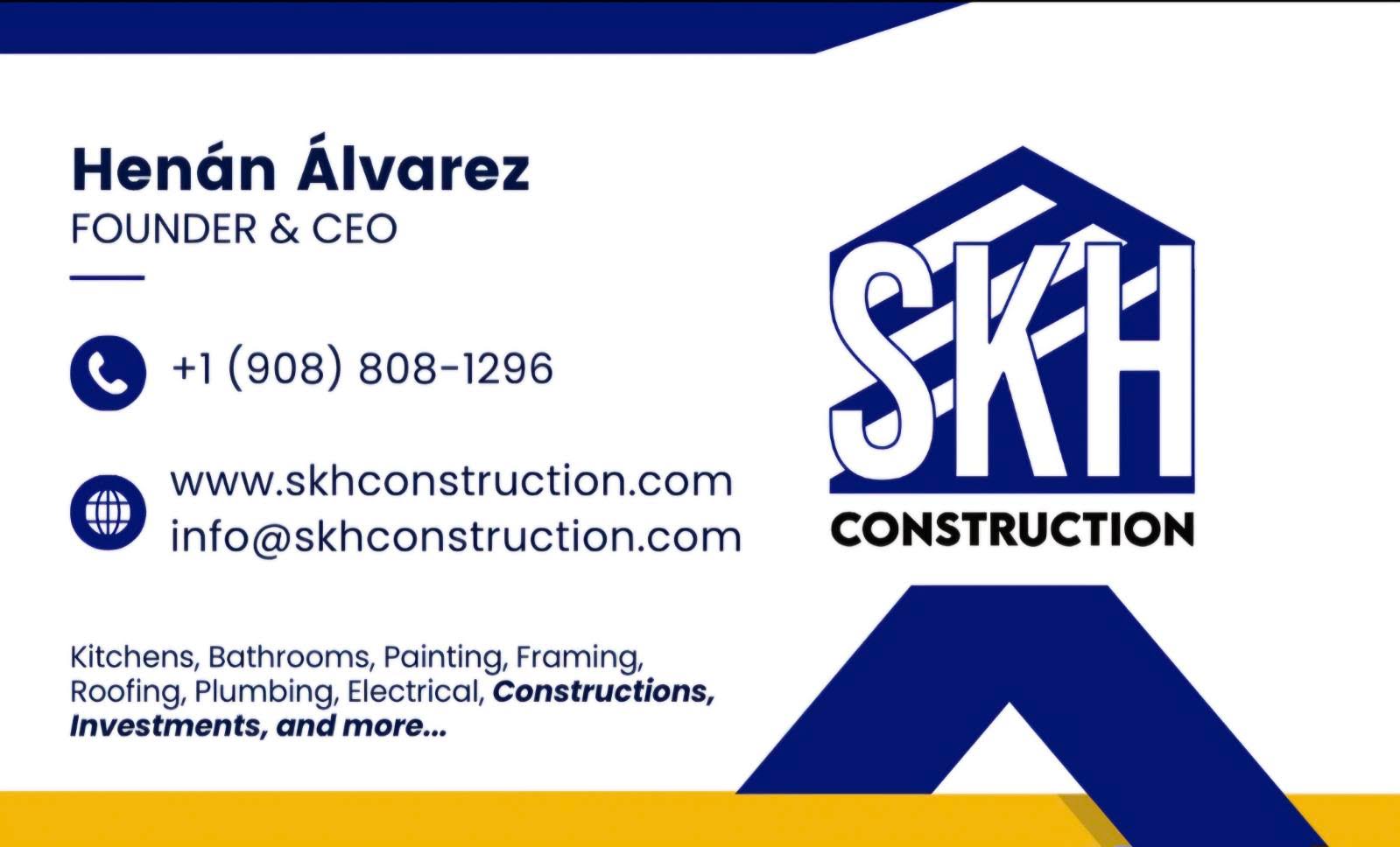 SKH Construction LLC Logo