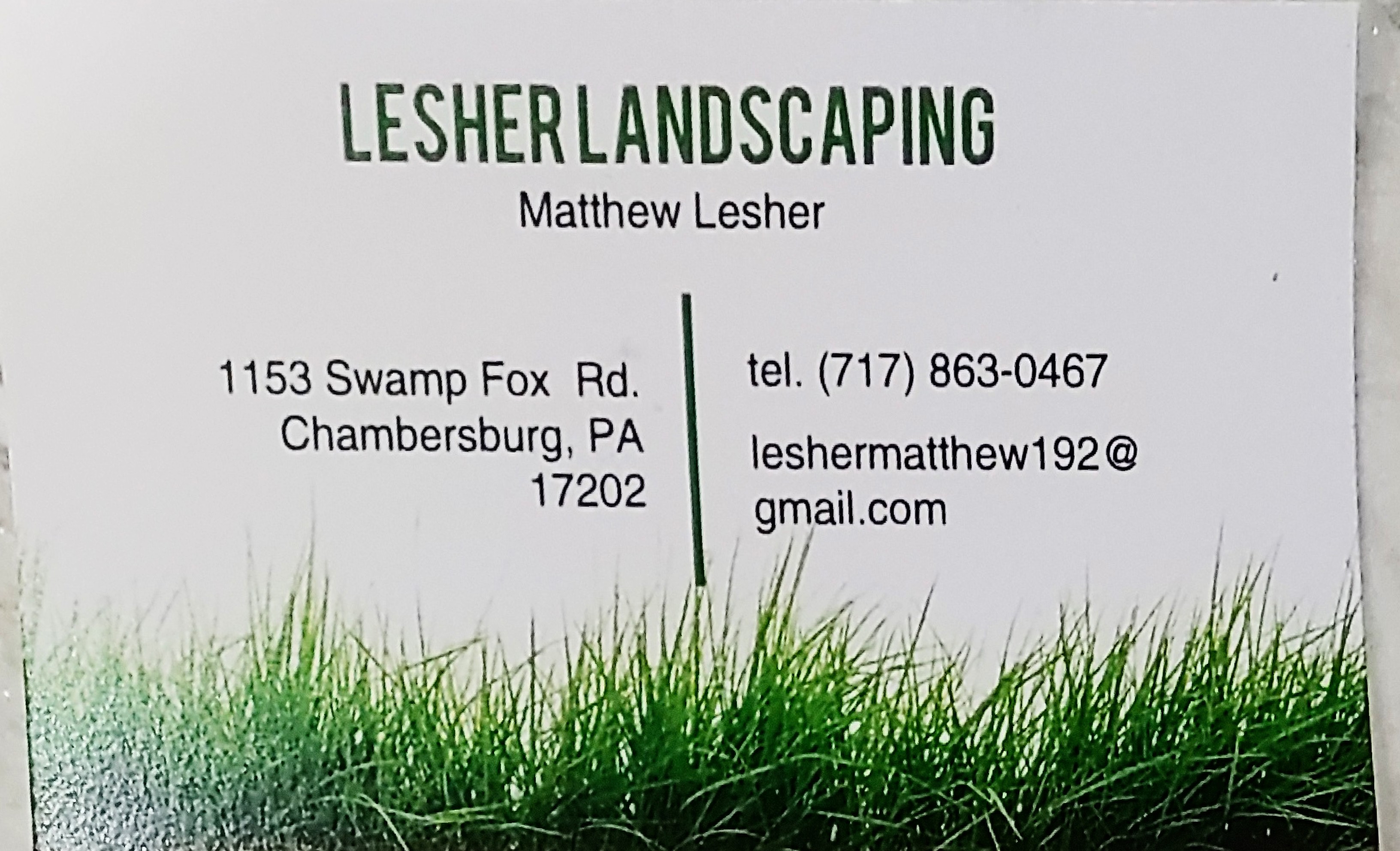 Lesher Landscaping Logo
