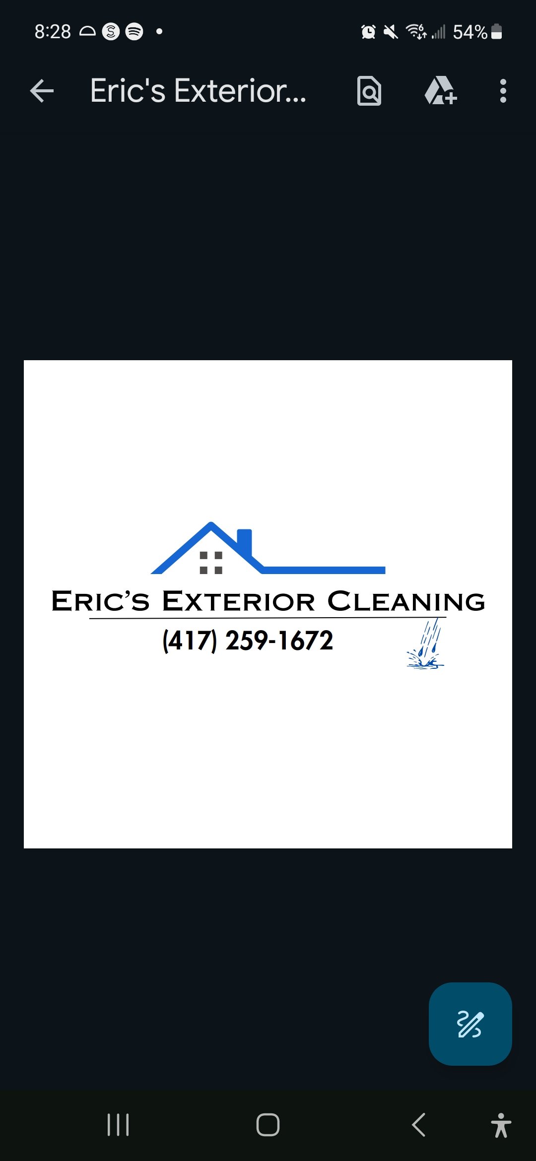 Eric's Exterior Cleaning LLC Logo