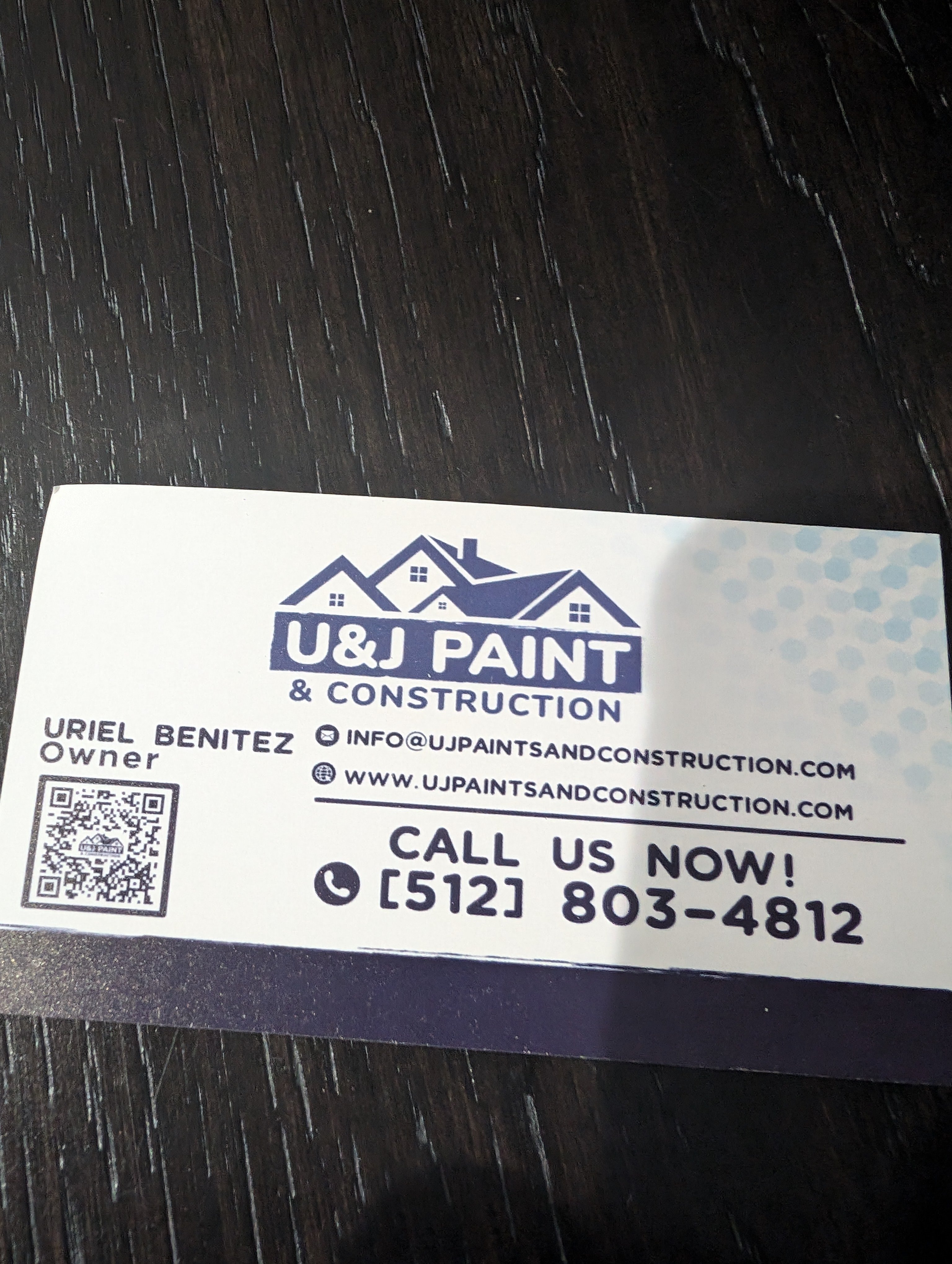 U&J Paints and Construction Logo