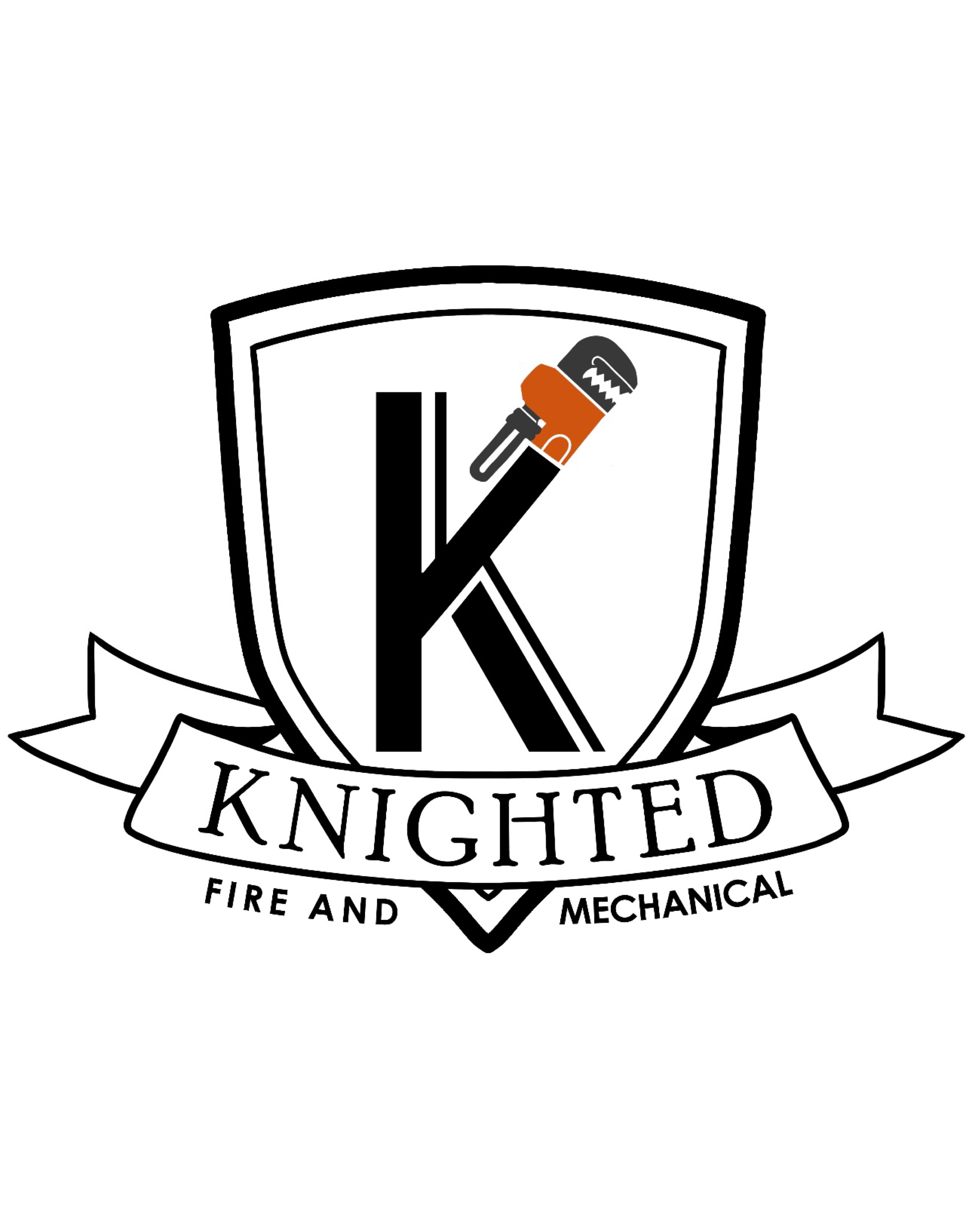 Knighted Fire and Mechanical Logo