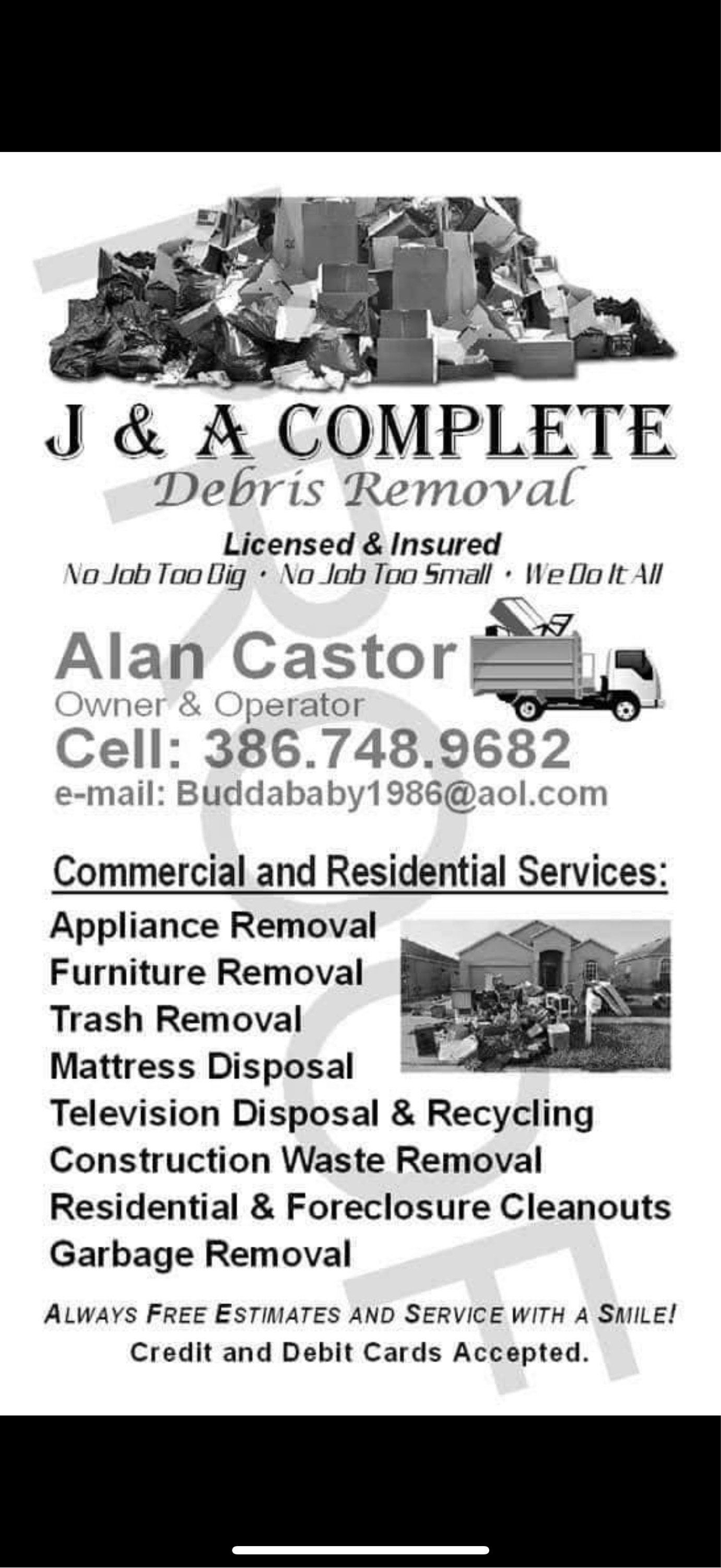 J&A Dumpster Rentals Logo