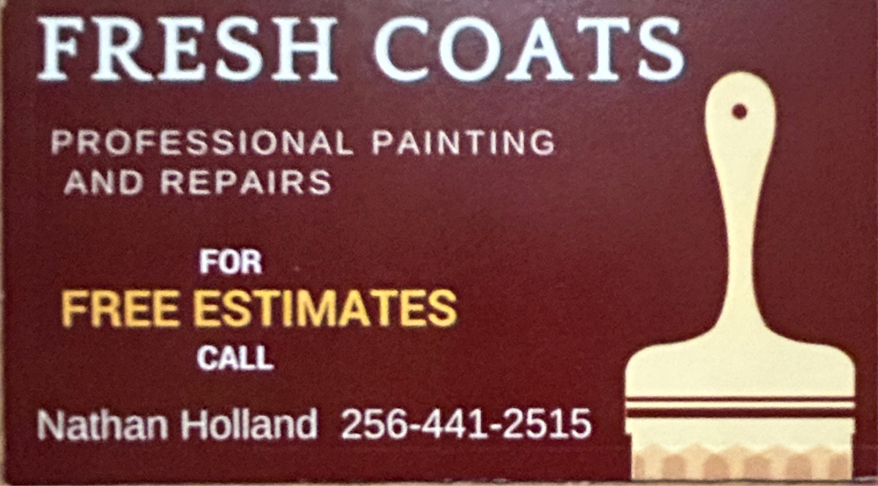 Fresh Coats Painting Logo