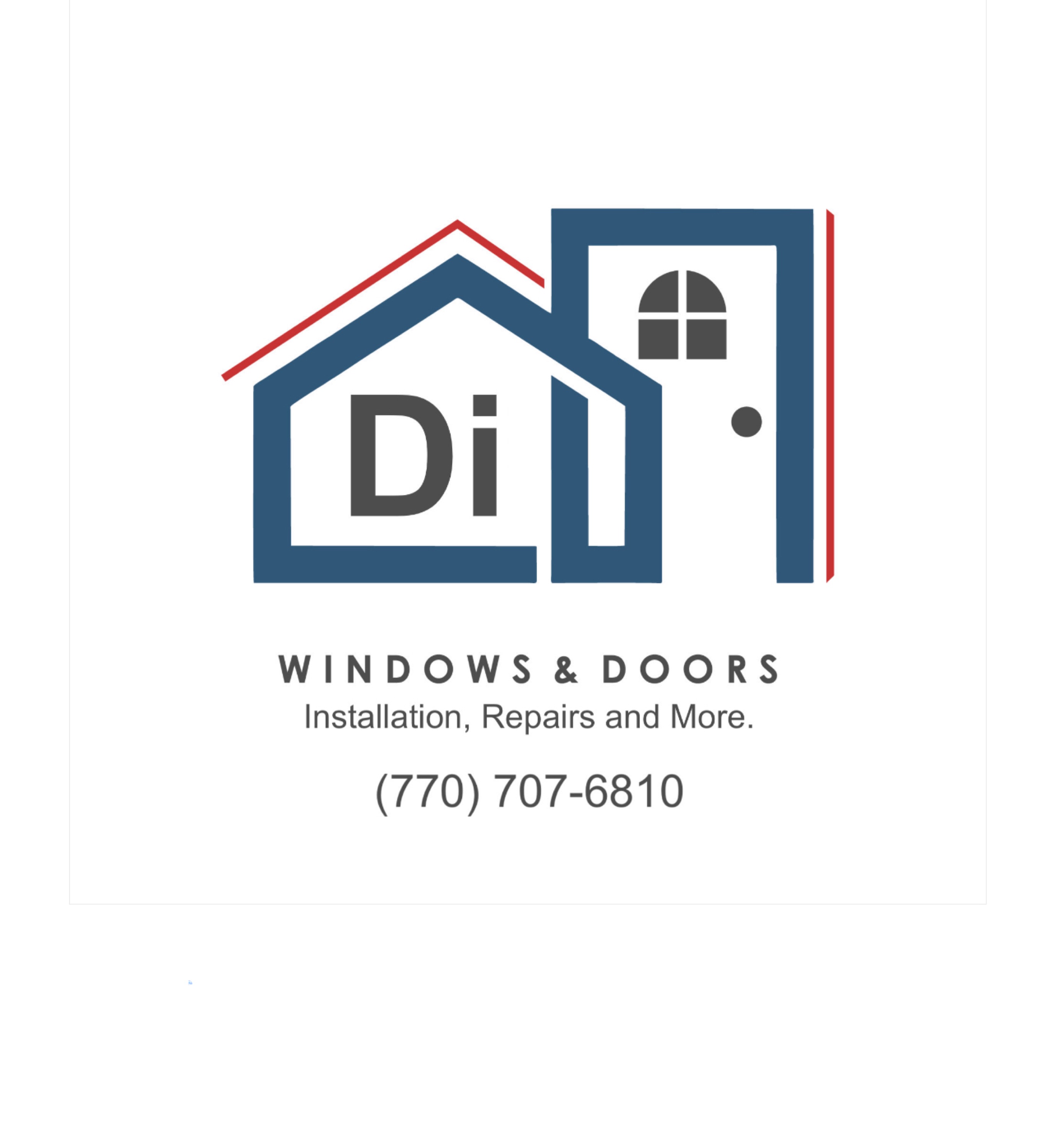D Windows and Door Repair Logo