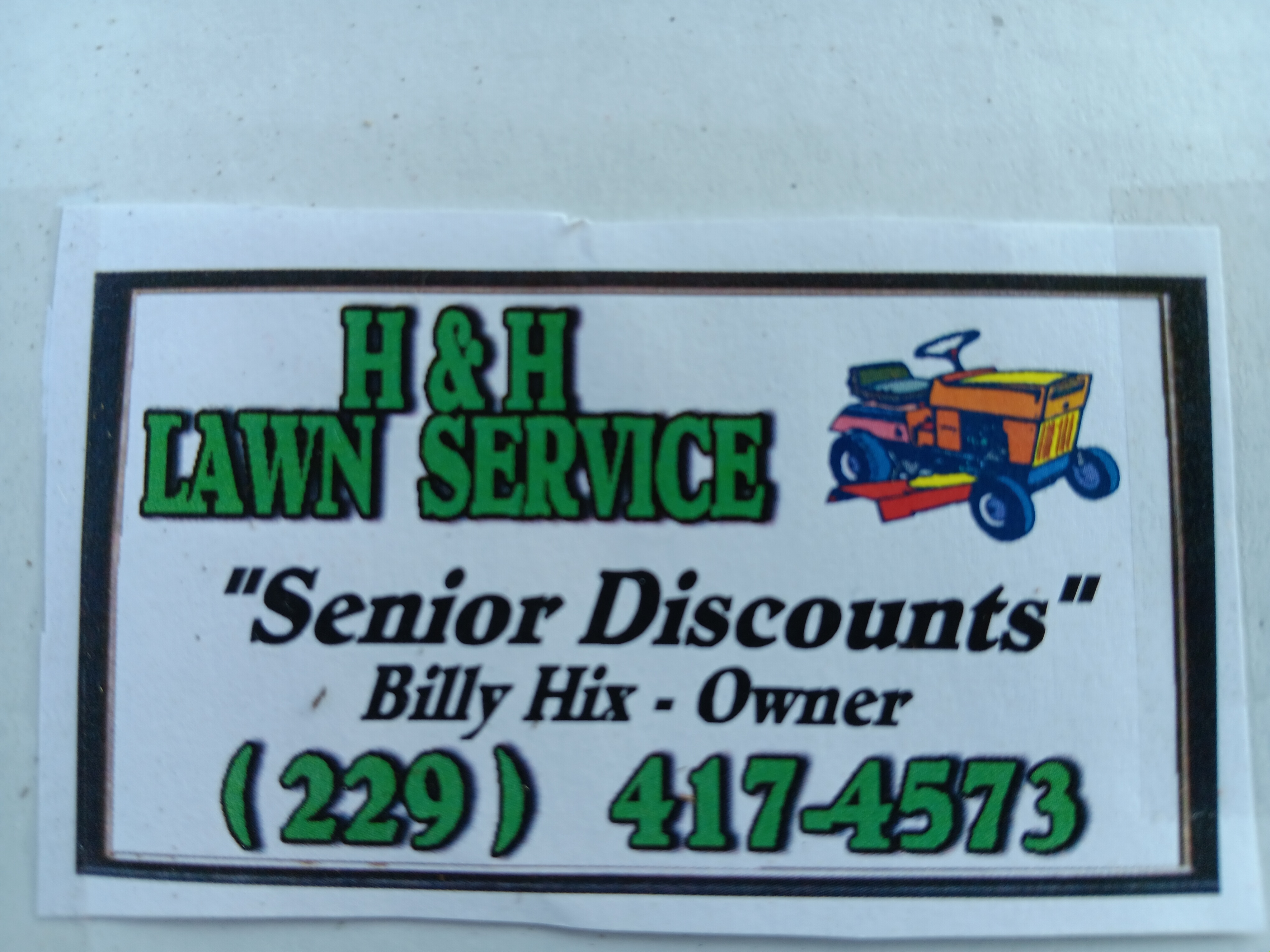 H&H Lawn service Logo