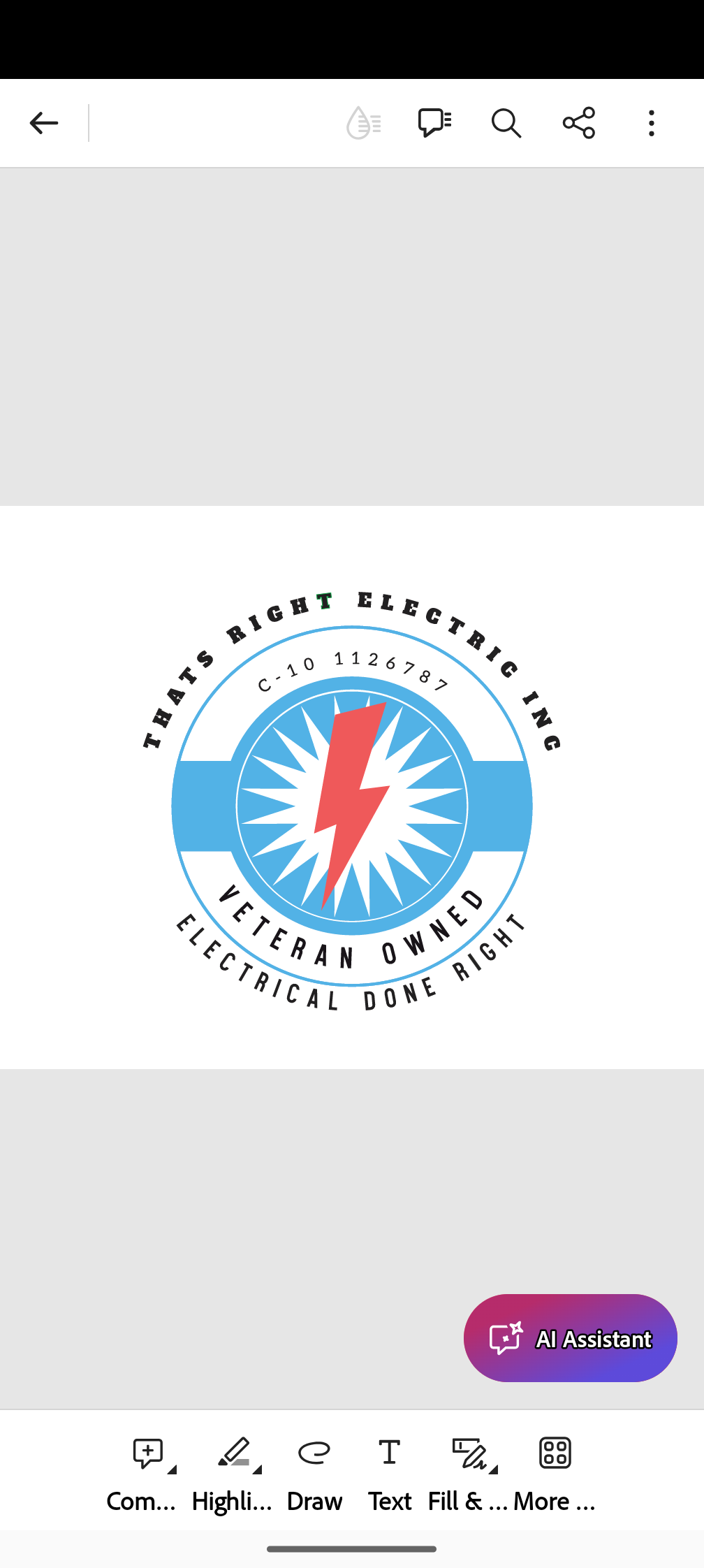 THAT'S RIGHT ELECTRIC INC Logo