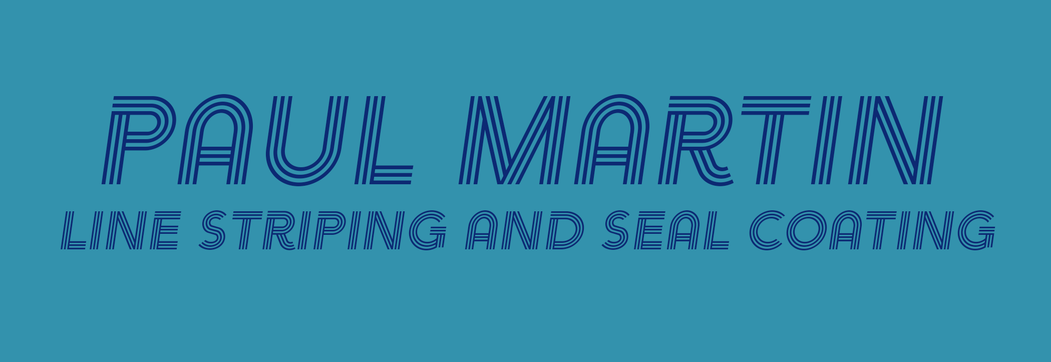 Paul Martin Line Striping And Seal Coating Logo