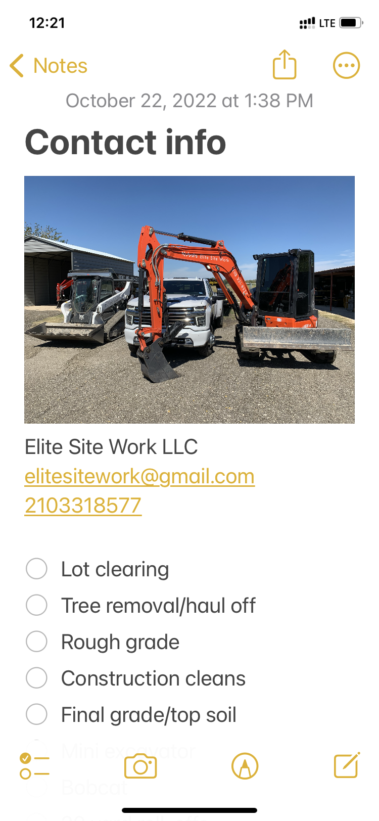 Elite Site Work Logo