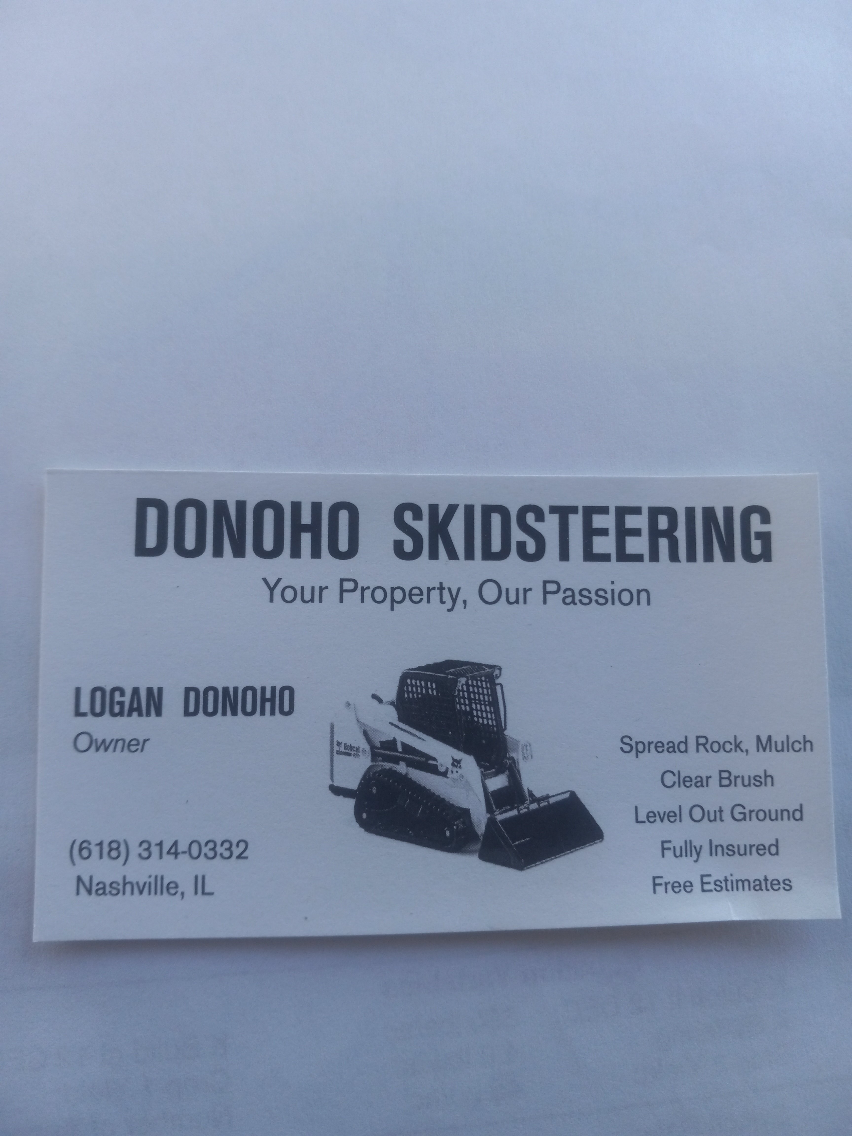 Donoho Skidsteering Logo