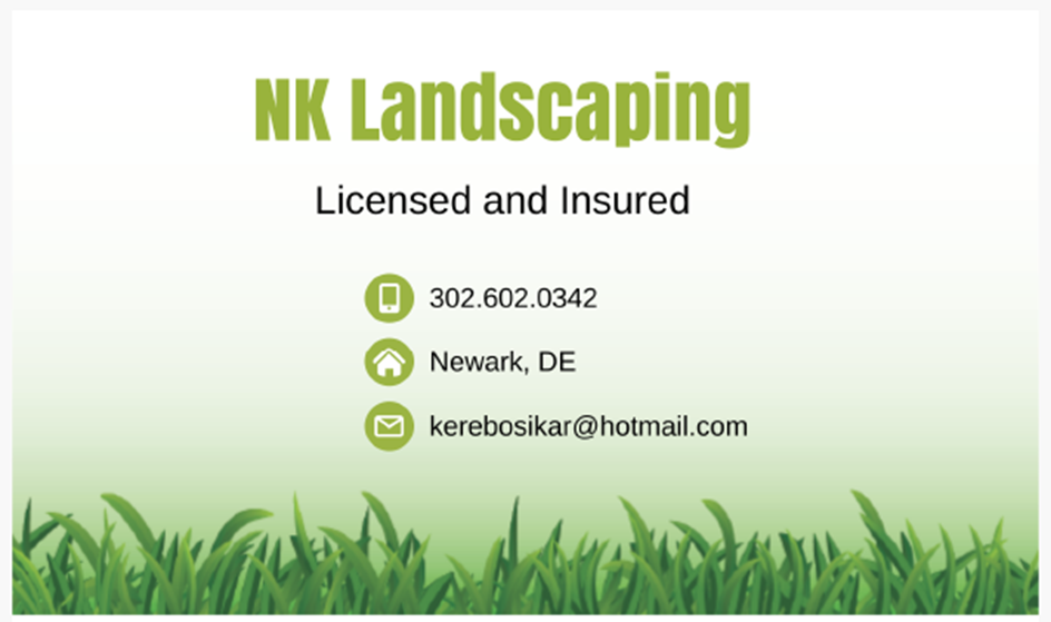 NK Landscaping Logo