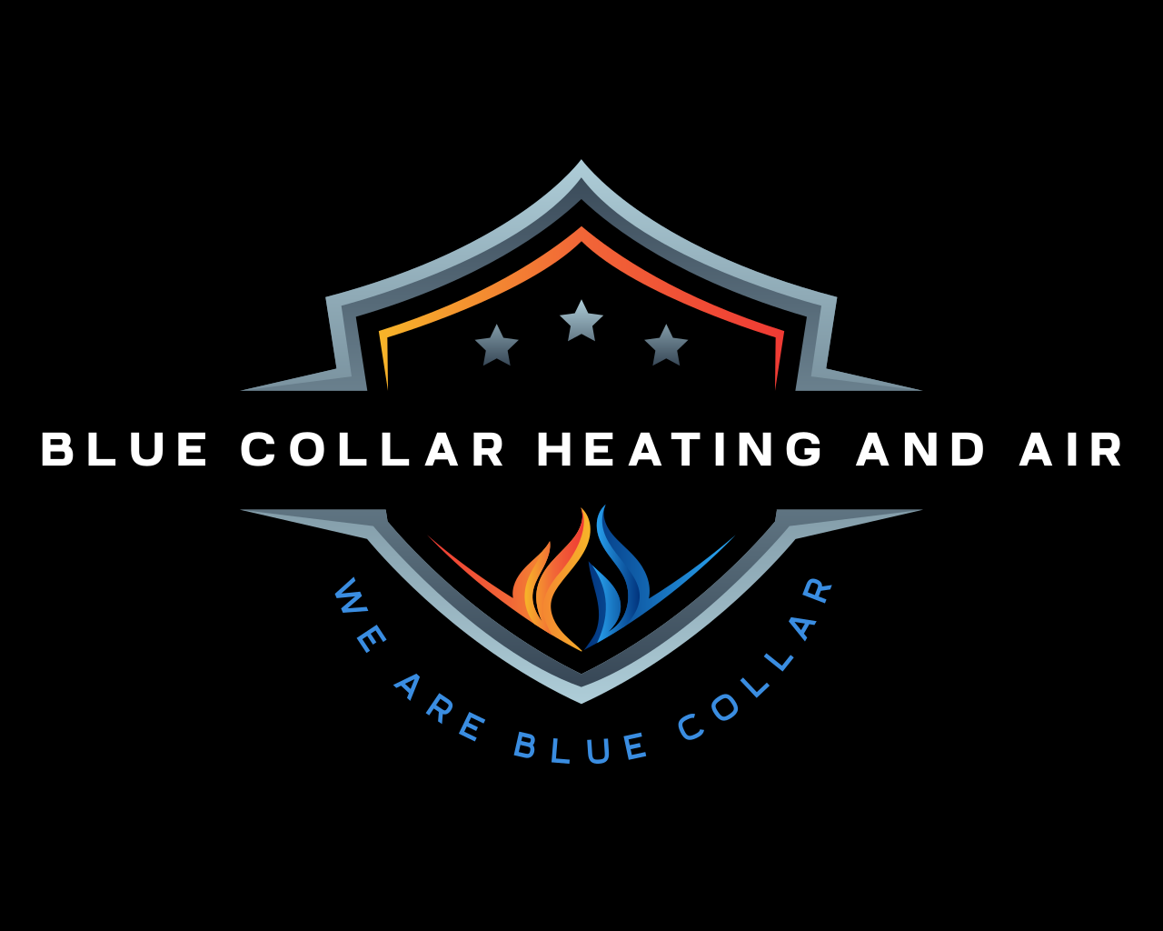 Blue Collar Heating and Air Logo