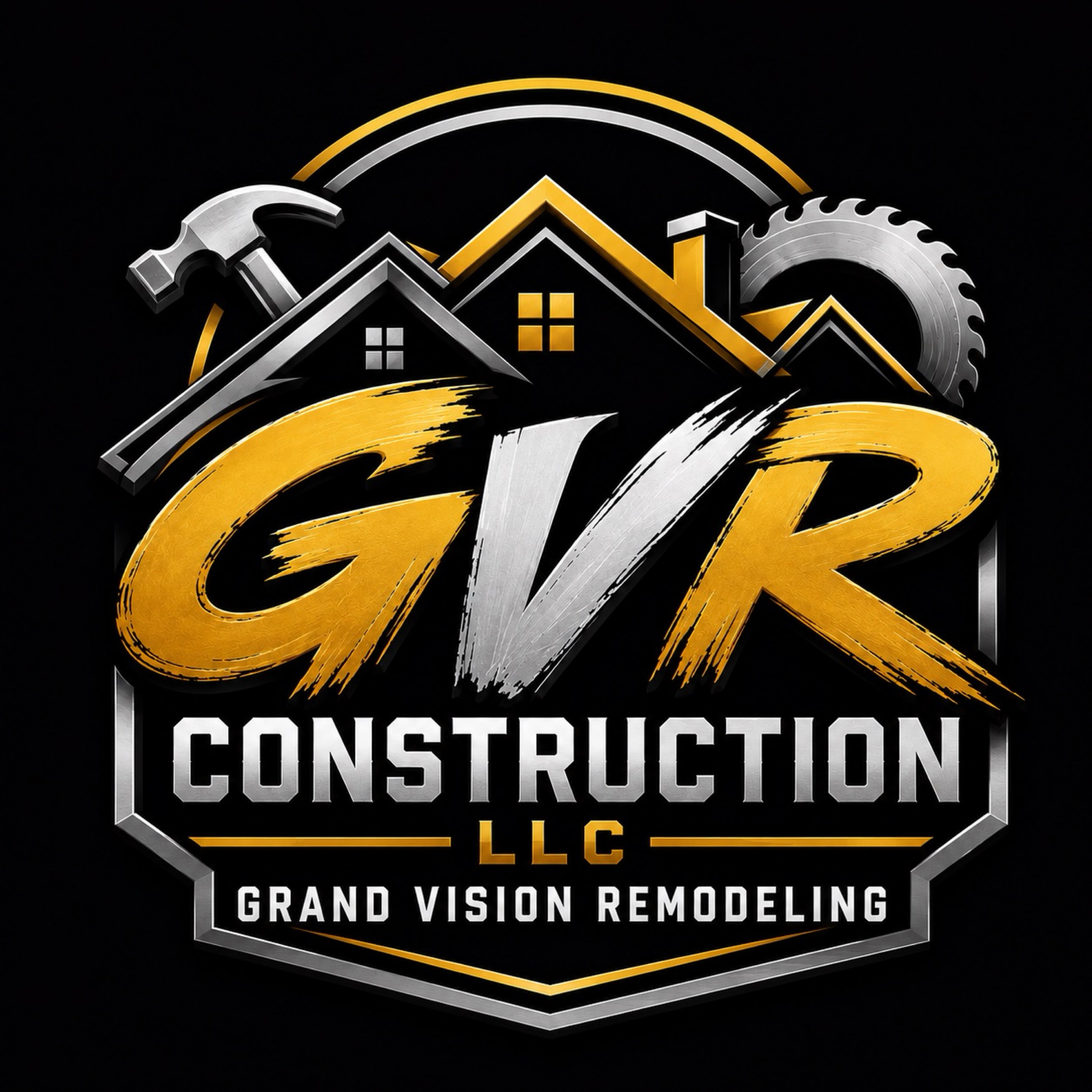 Grand vision remodeling construction Logo