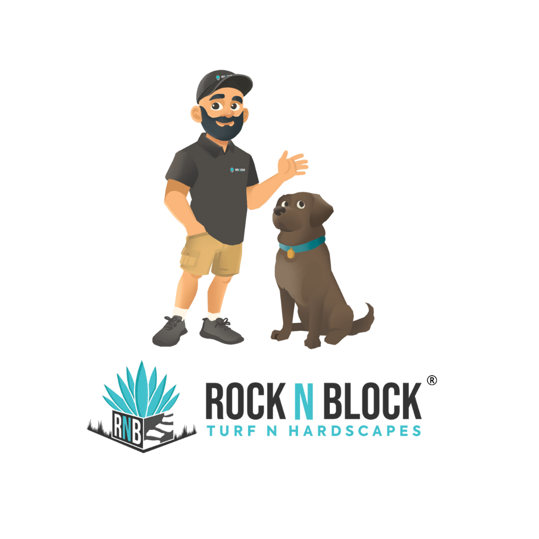 ROCK N BLOCK TURF N HARDSCAPES Logo