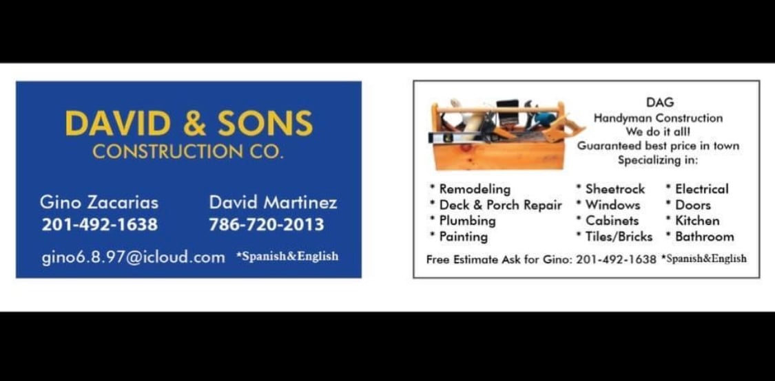 David & Sons General Construction, LLC Logo