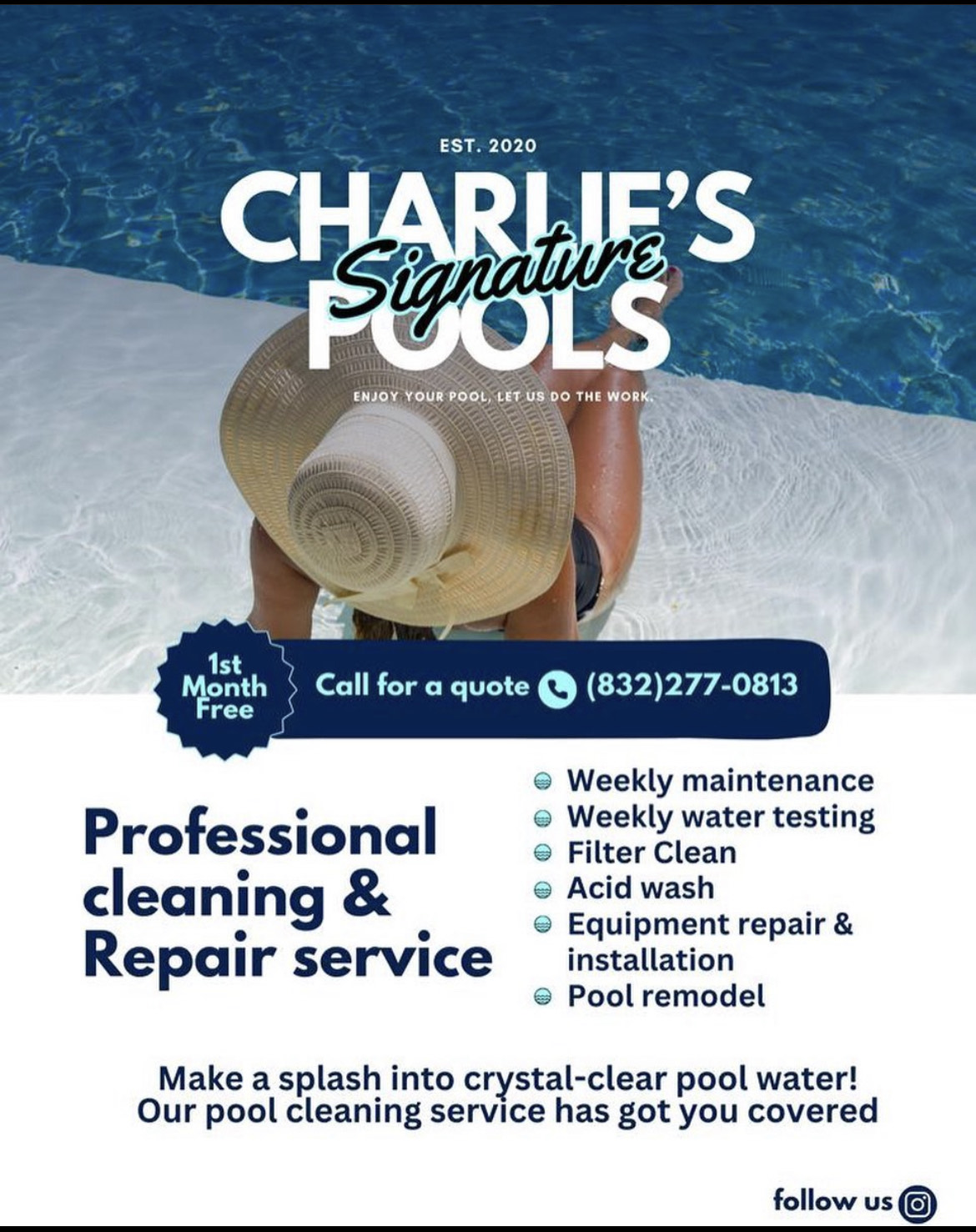 Charlies Signature Pools Logo