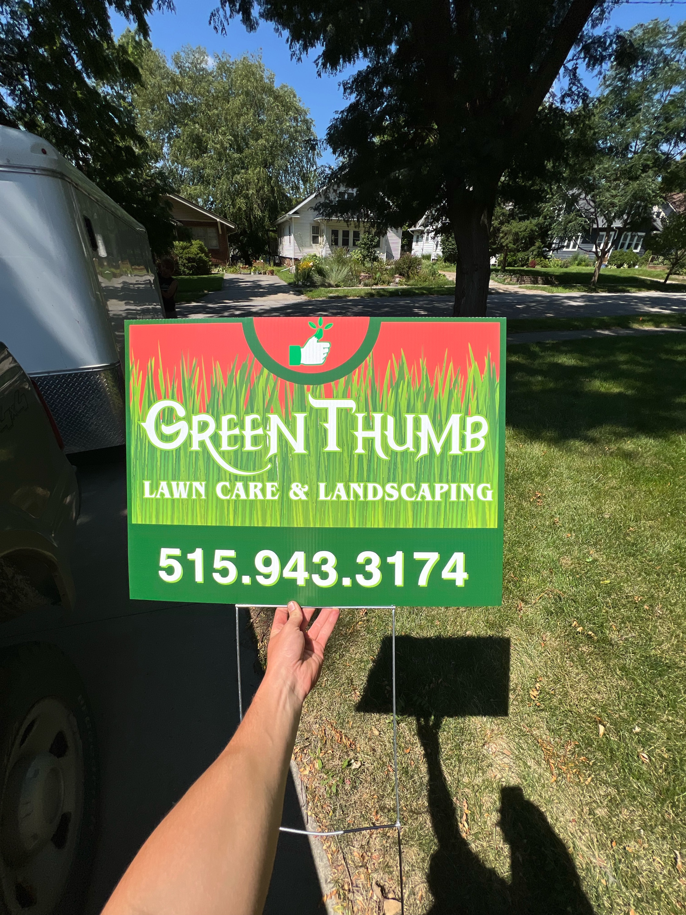 GreenThumb Lawn Care & Landscaping Logo