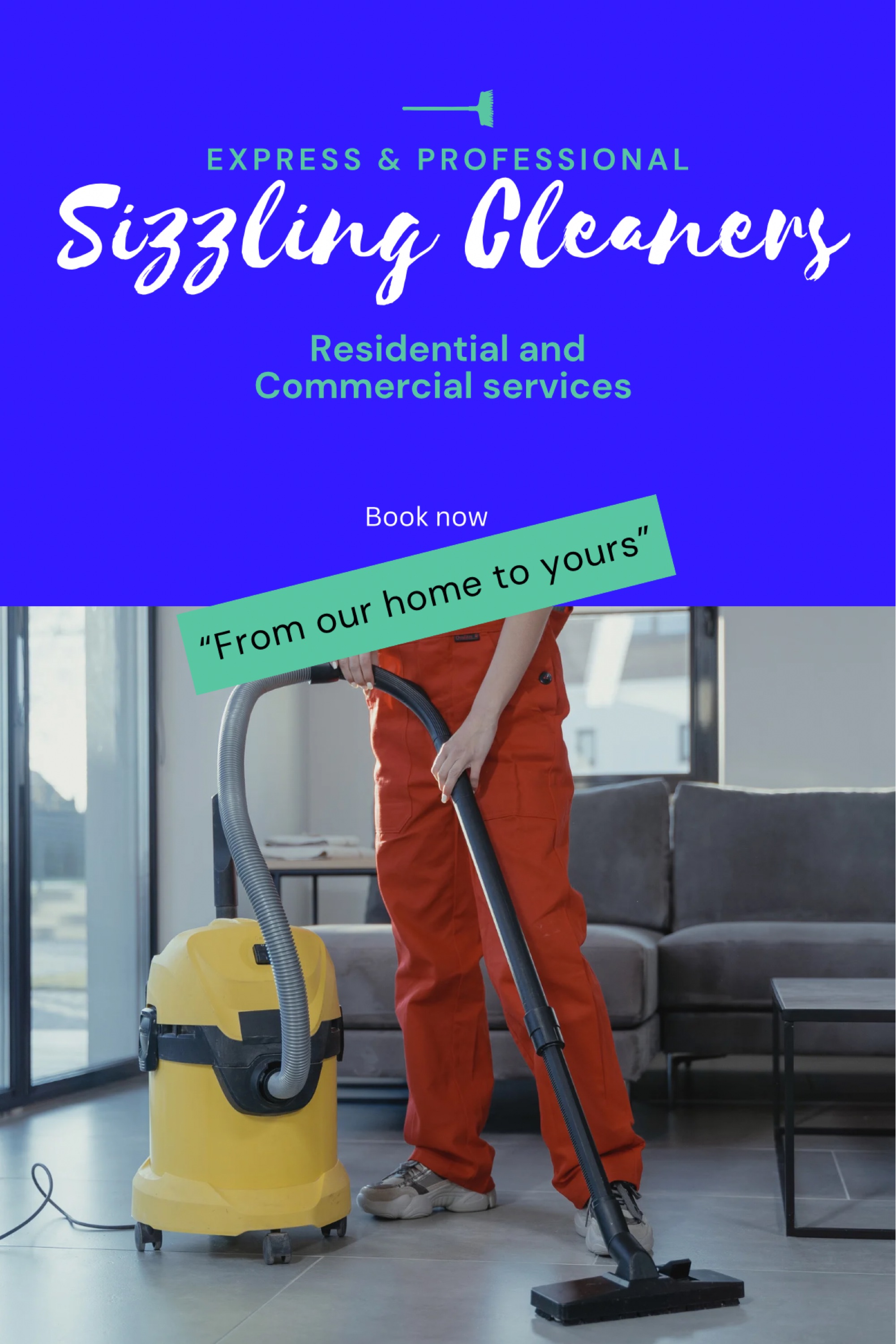 Sizzling Cleaners Logo