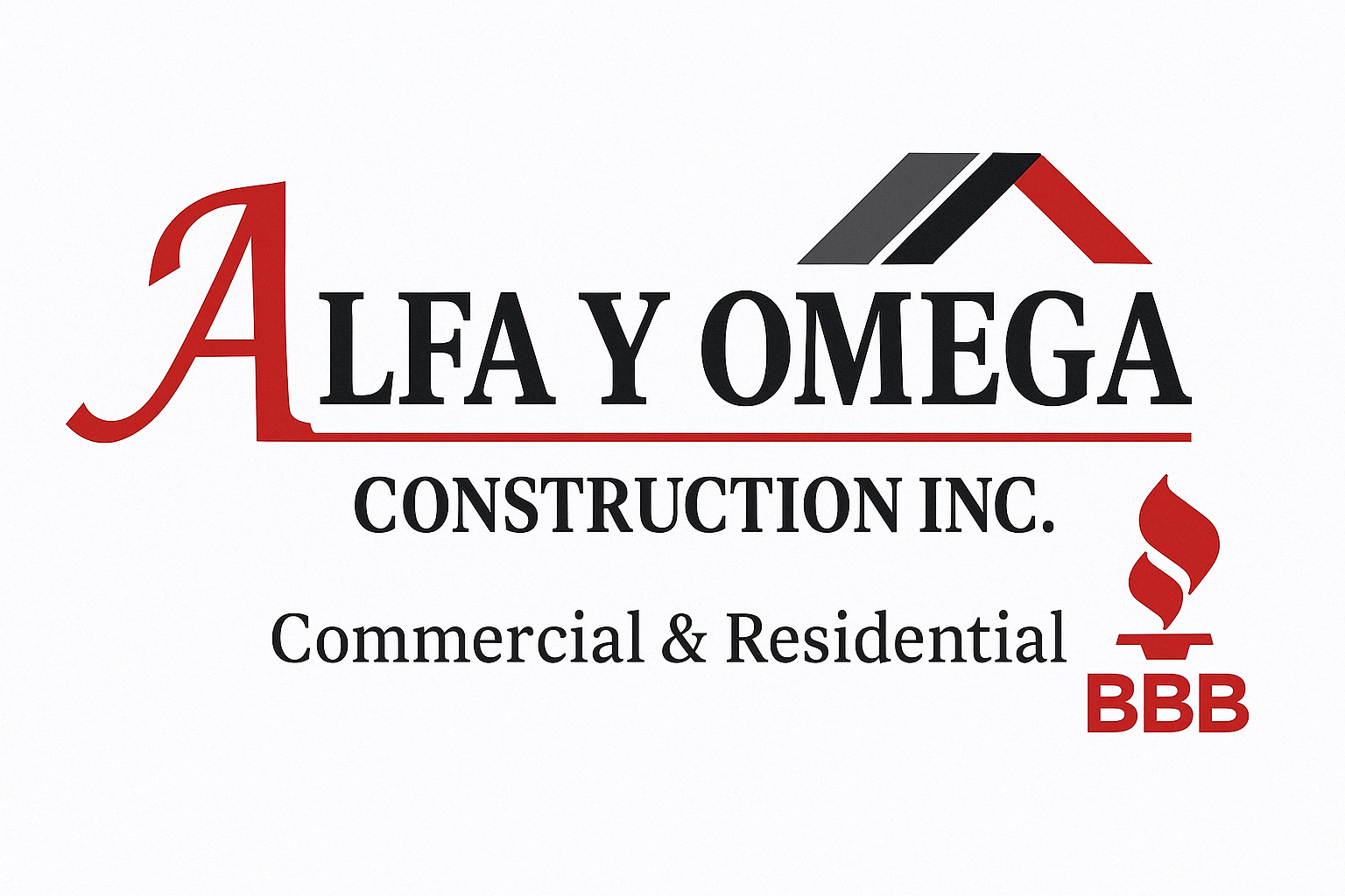 Alfa y Omega Construction Logo