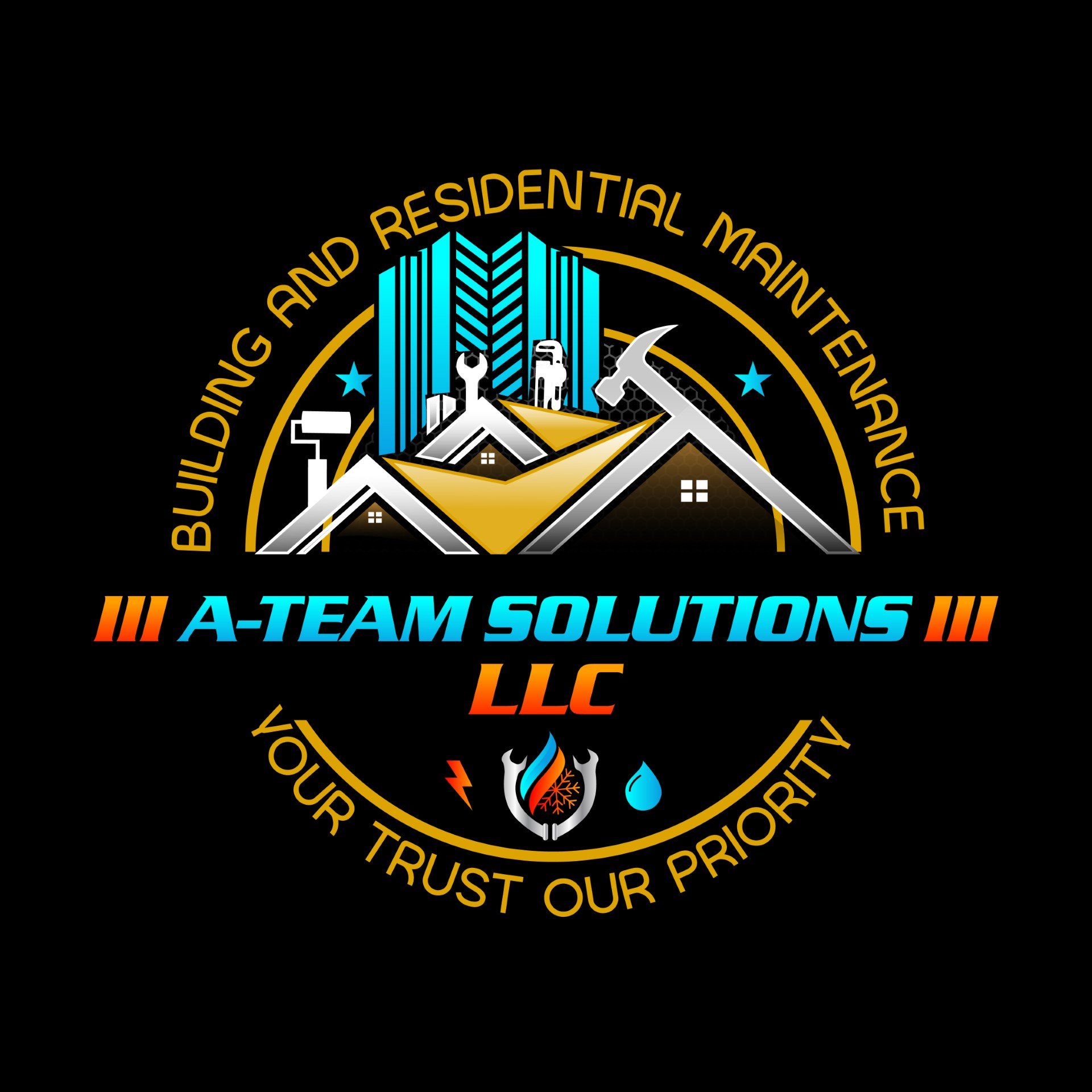 lll A Team Solutions lll Logo