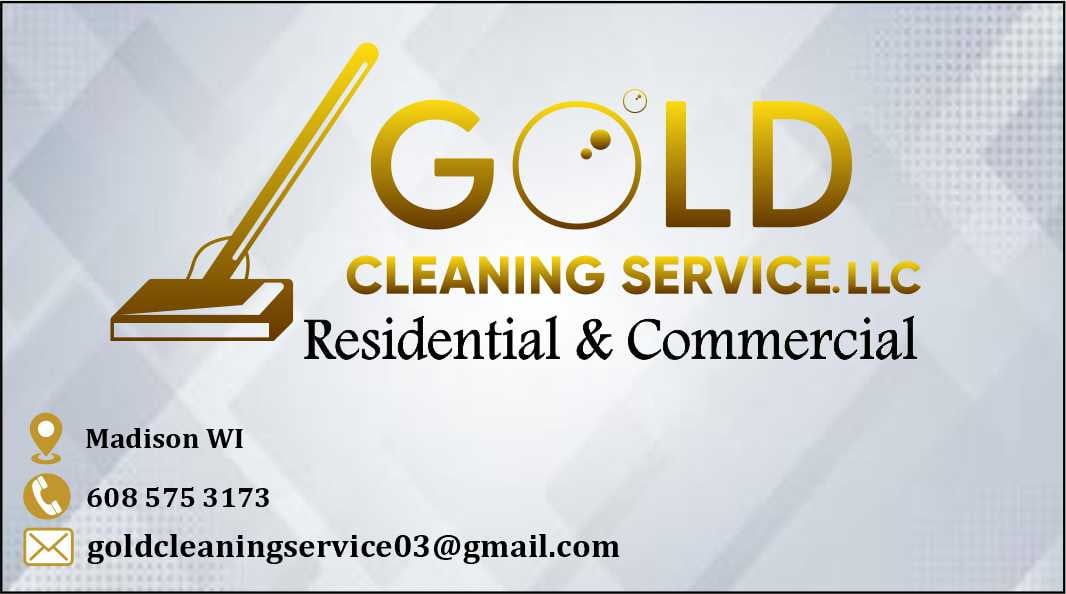 Gold Cleaning Service Logo