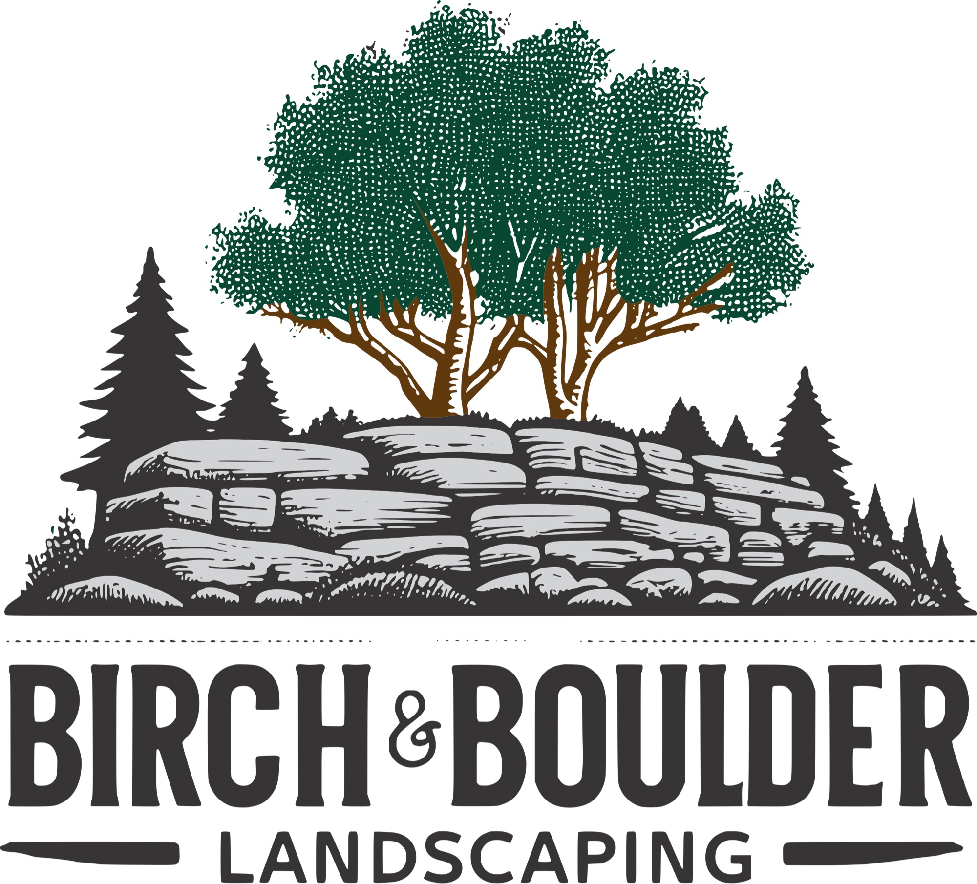 Birch & Boulder Landscaping Logo