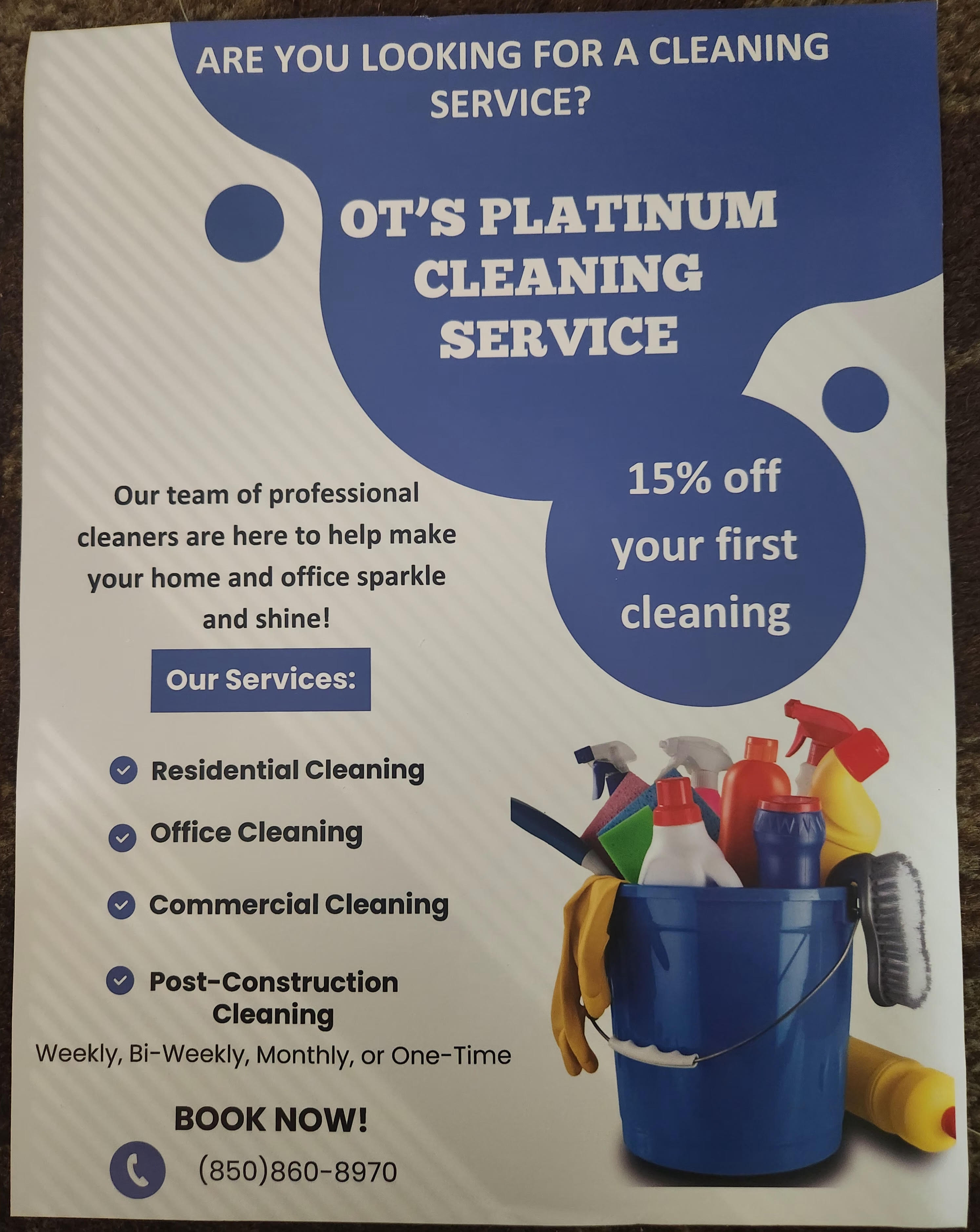 Ot's Platinum Cleaning Services LLC Logo