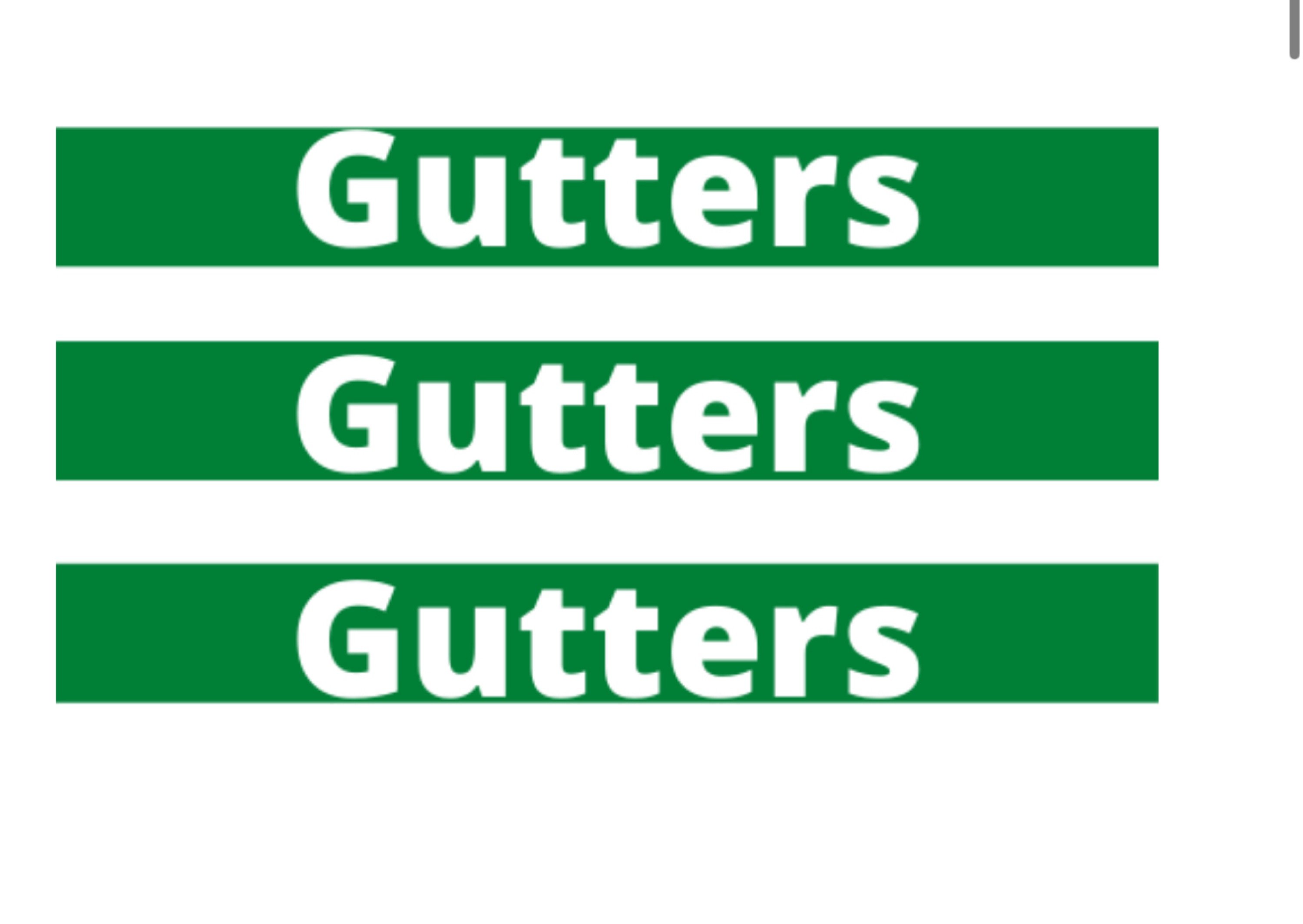 Gutters Gutters Gutters Logo