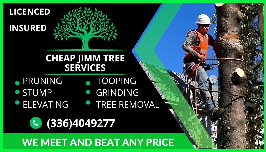 Cheap Jimm Tree Service Logo