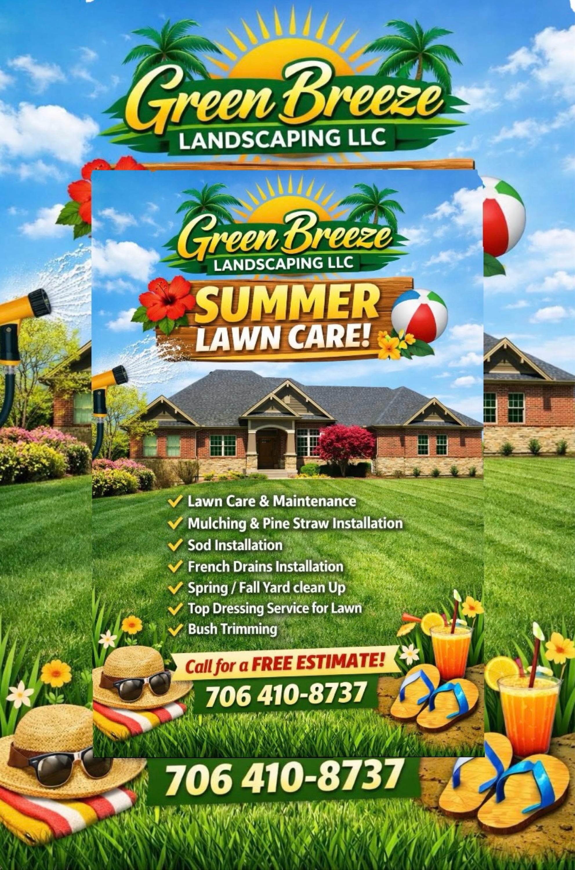Green Breeze Landscaping Logo