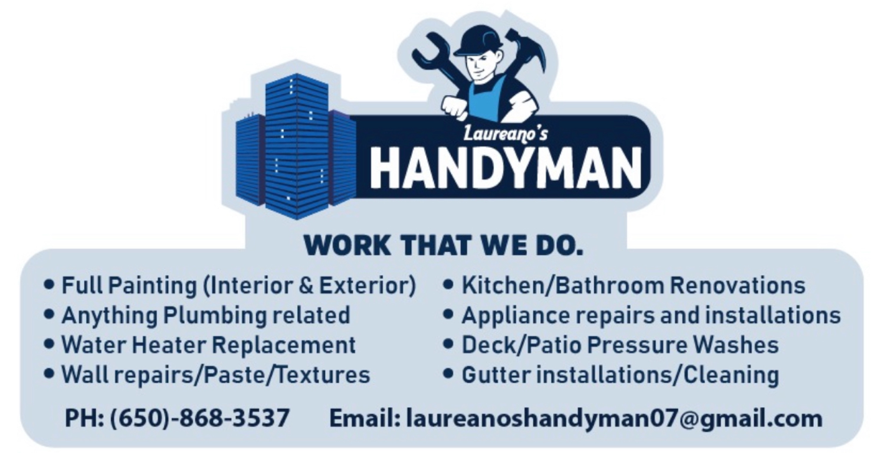 Laureano's Handyman - Unlicensed Contractor Logo