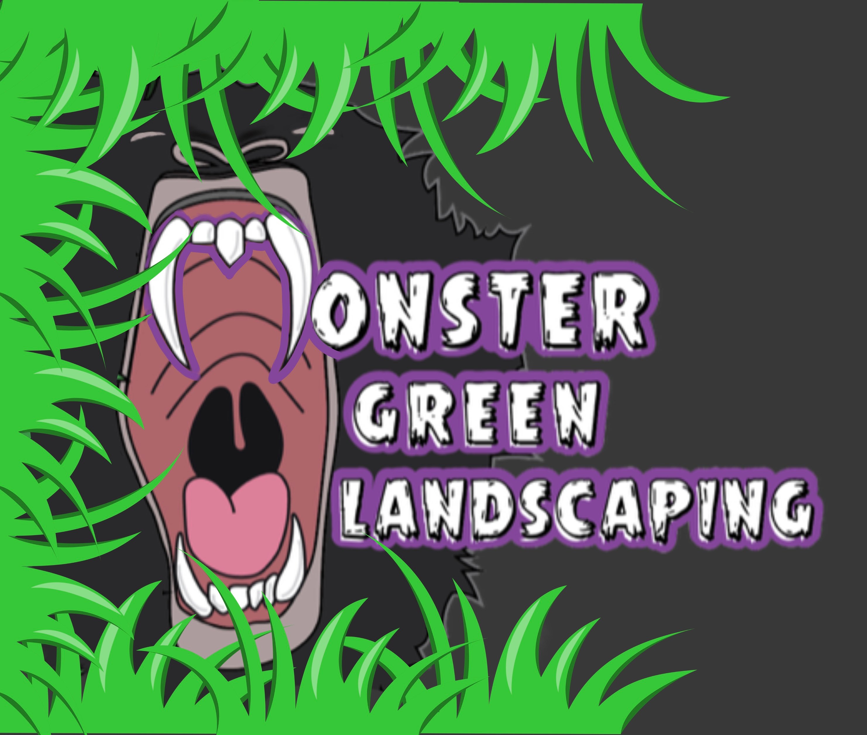 Monster Green Landscaping Logo