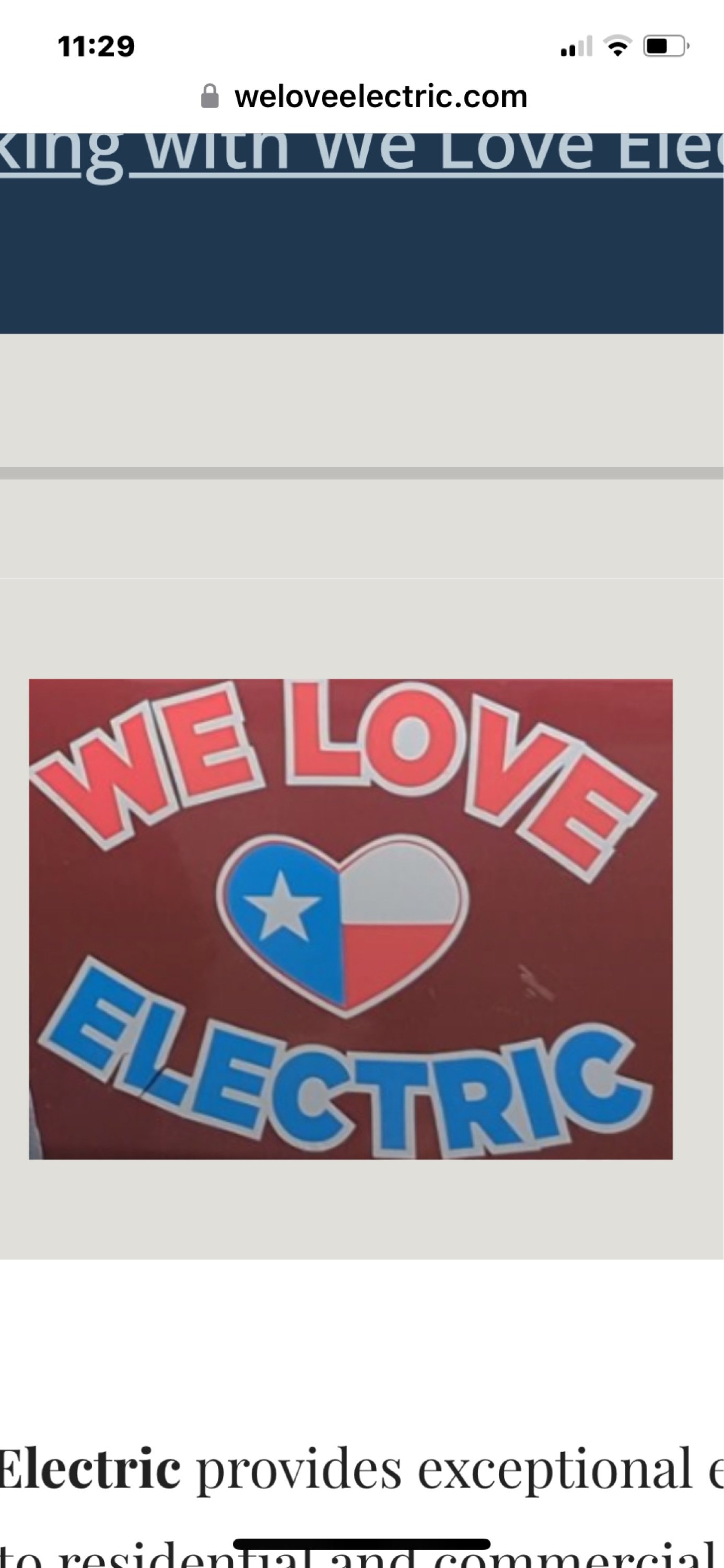 We Love Electric Service LLC Logo