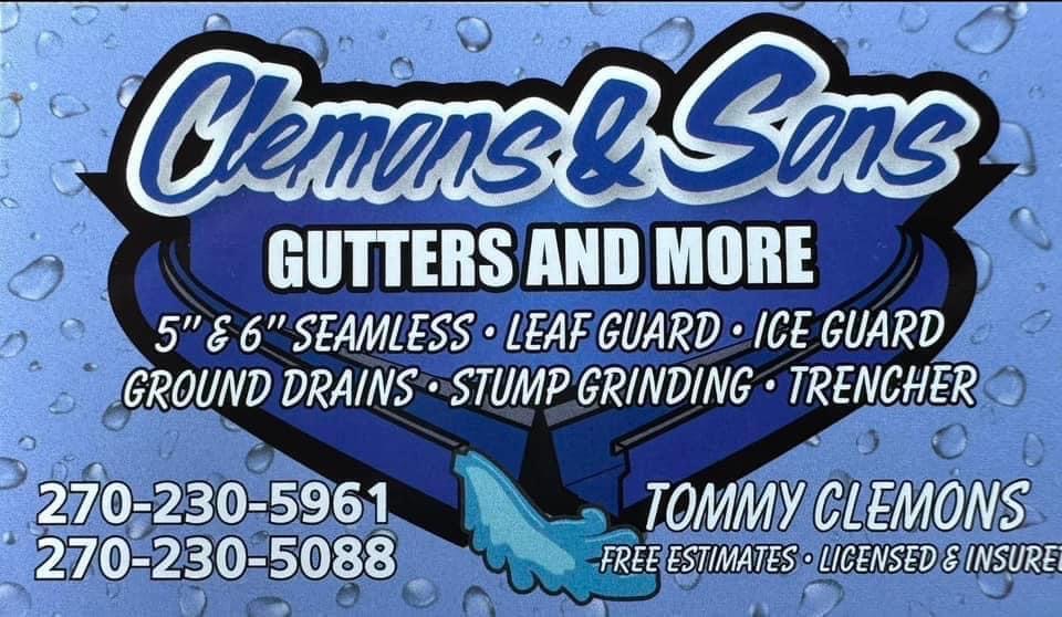 Clemons & Sons Gutters Logo