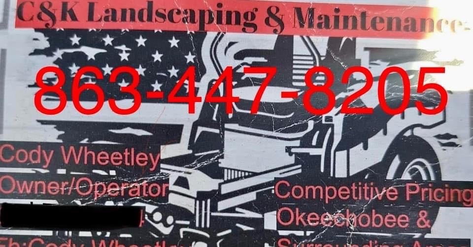 C & K Landscaping and Maintenance Logo