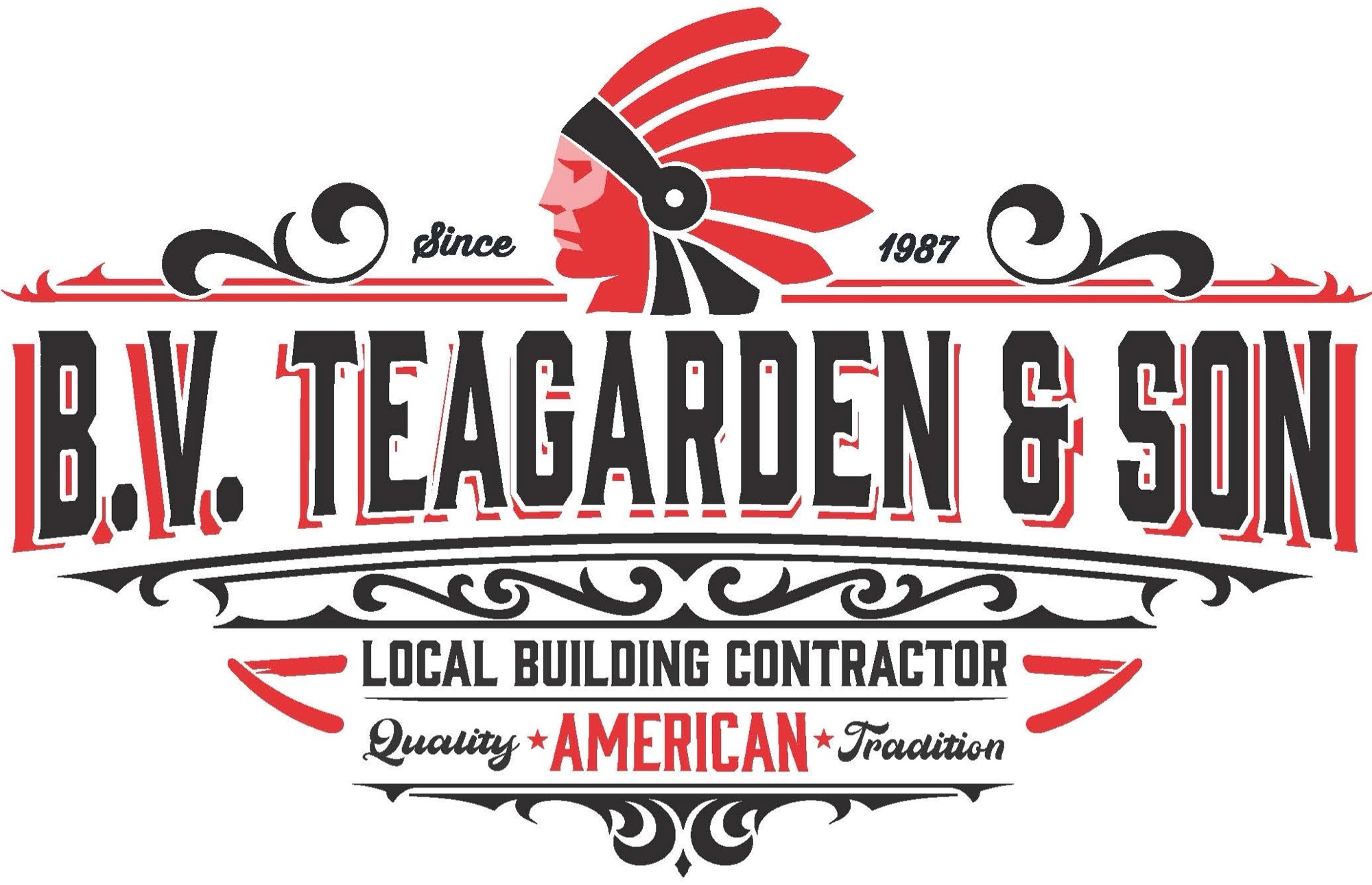 B V Teagarden & Son Construction LLC Logo