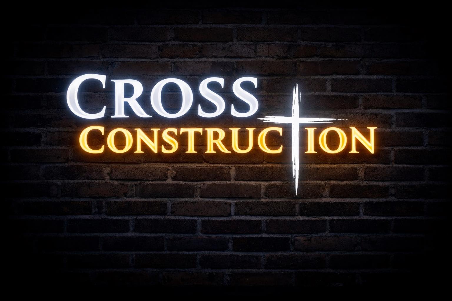 Cross Construction Logo